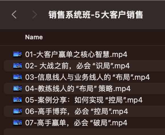 销售系统班-5大客户销售
