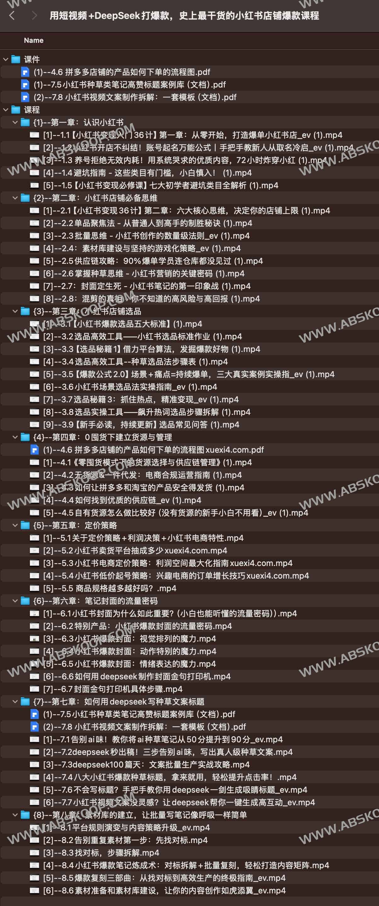 用短视频+DeepSeek打爆款，史上最干货的小红书店铺爆款课程