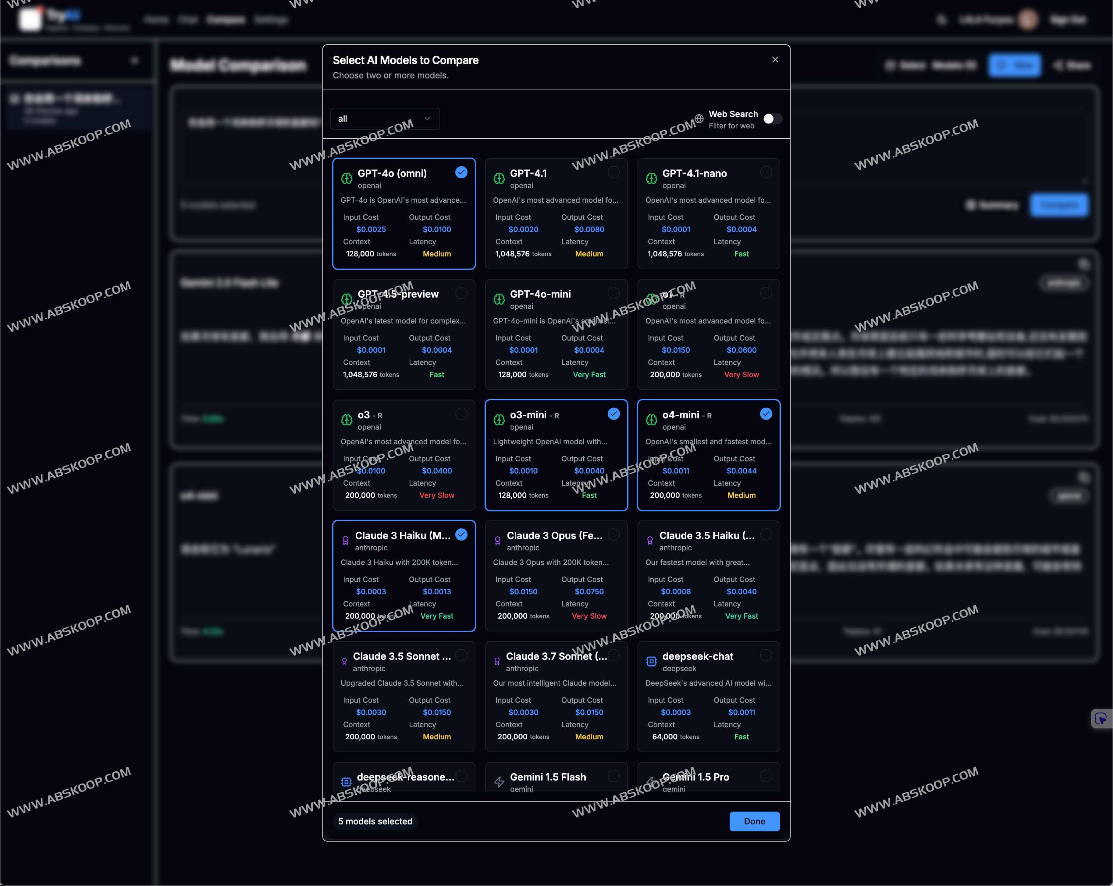 TryAII：实时横向对比GPT、Gemini、Claude等主流AI大模型的最佳平台