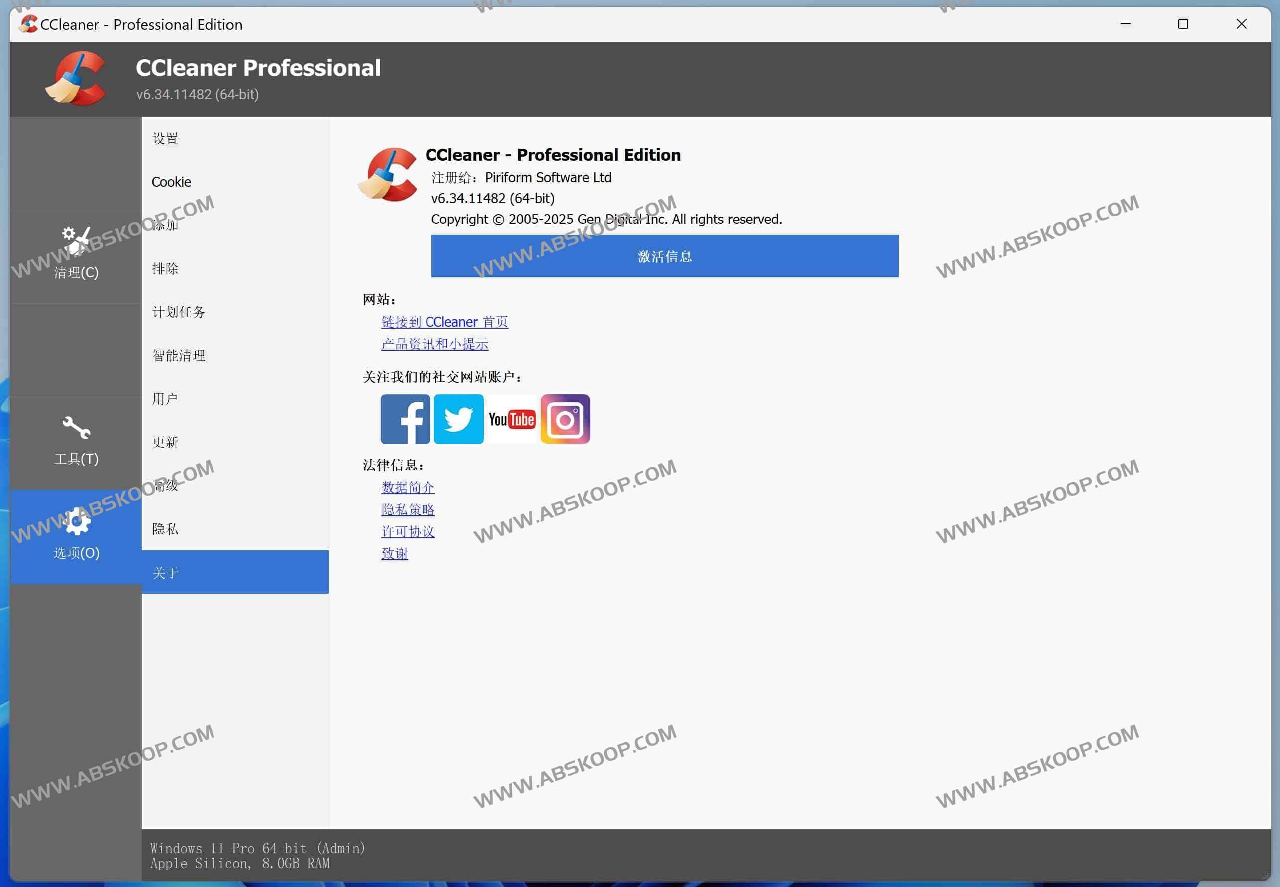 CCleaner 专业版中文注册绿色便携版