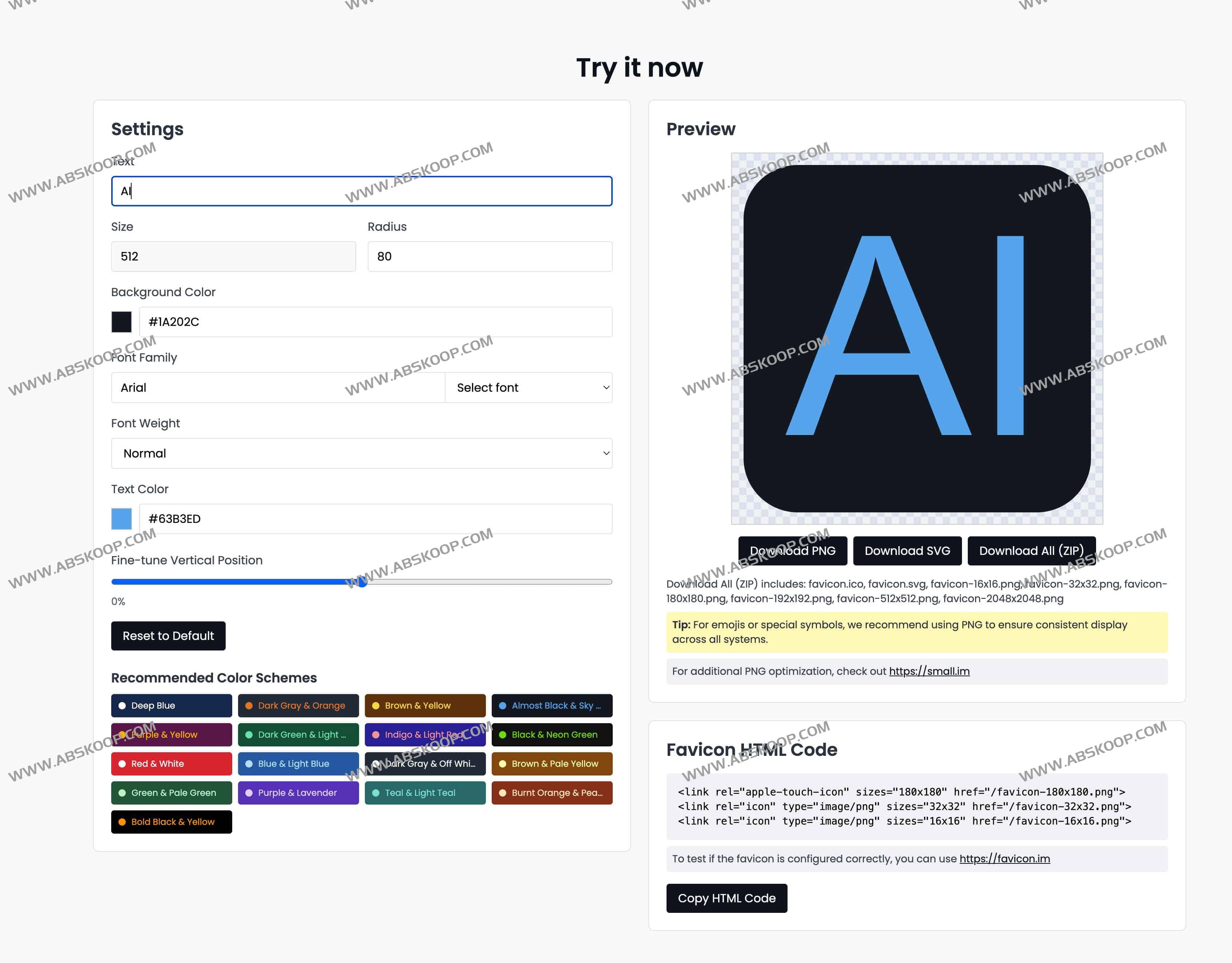 免费文本到Logo和网站图标生成器：Logo.surf