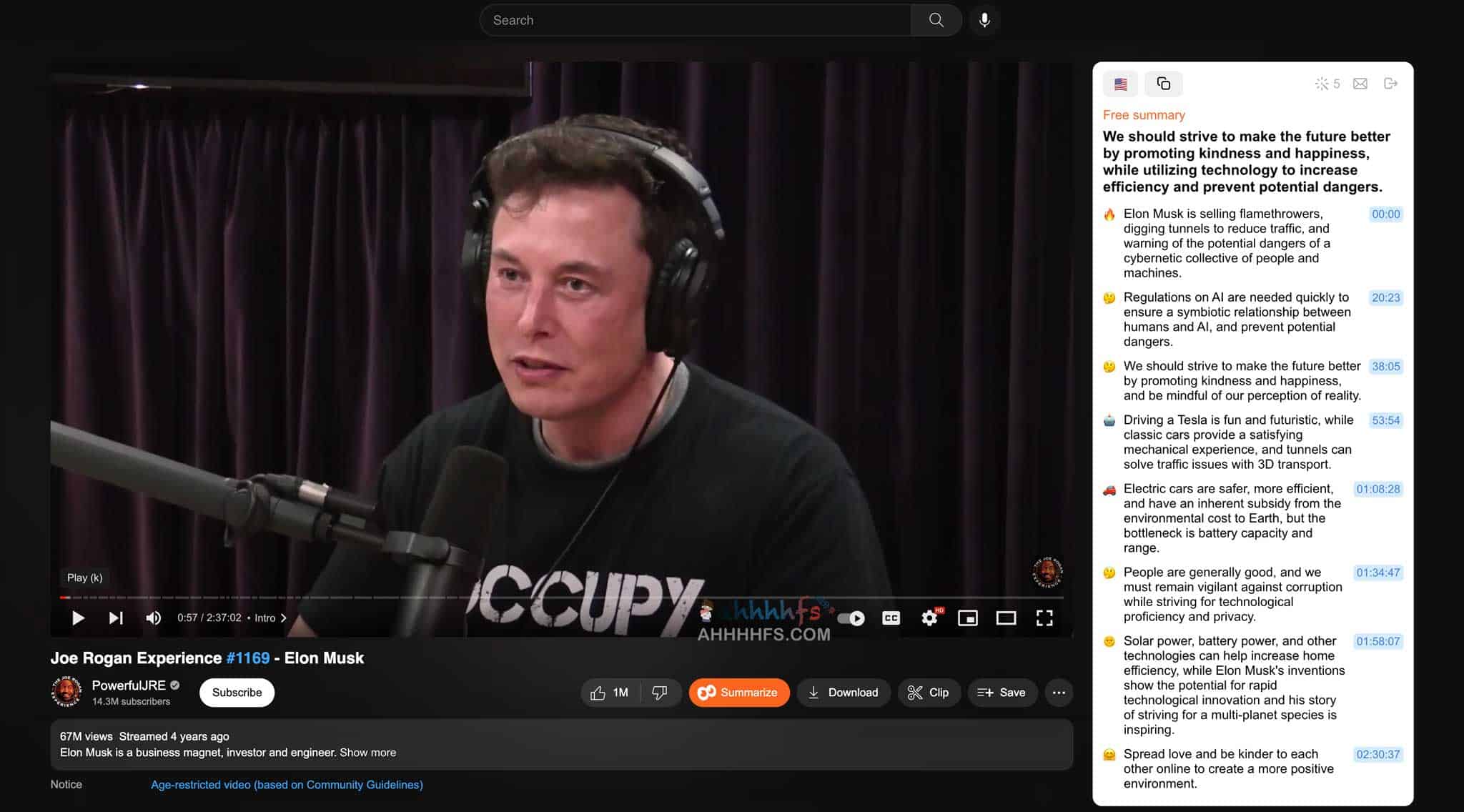 Eightify-使用GPT为YouTube视频生成AI摘要，节省时间 抓重点