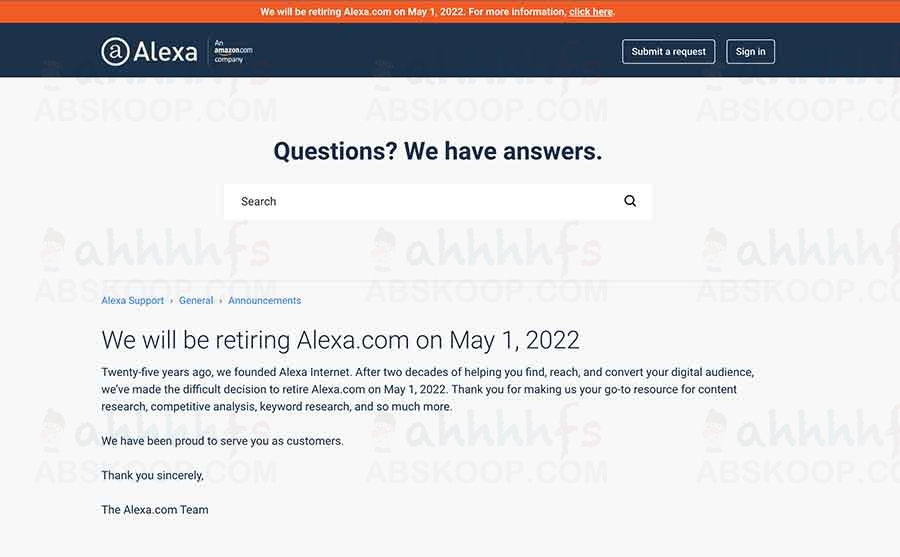 1639394060 c6342d69bf1b8d7 | 提供网站排名数据的 Alexa 将在明年 5 月关闭