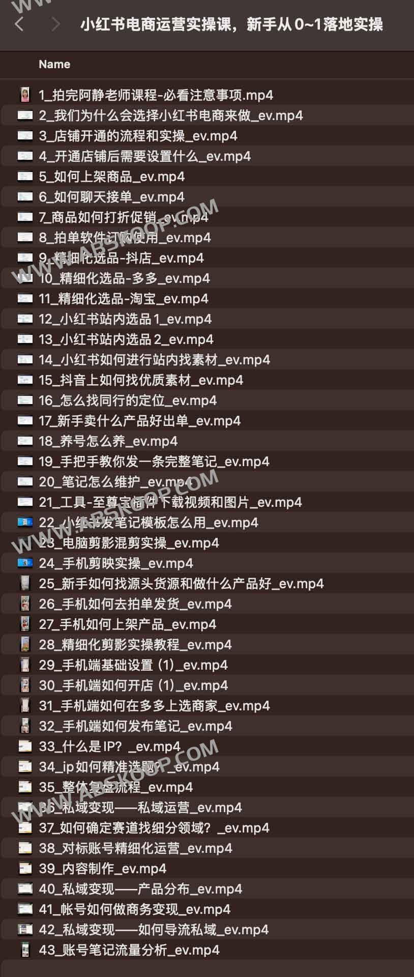 小红书电商运营实操课，​新手从0~1落地实操