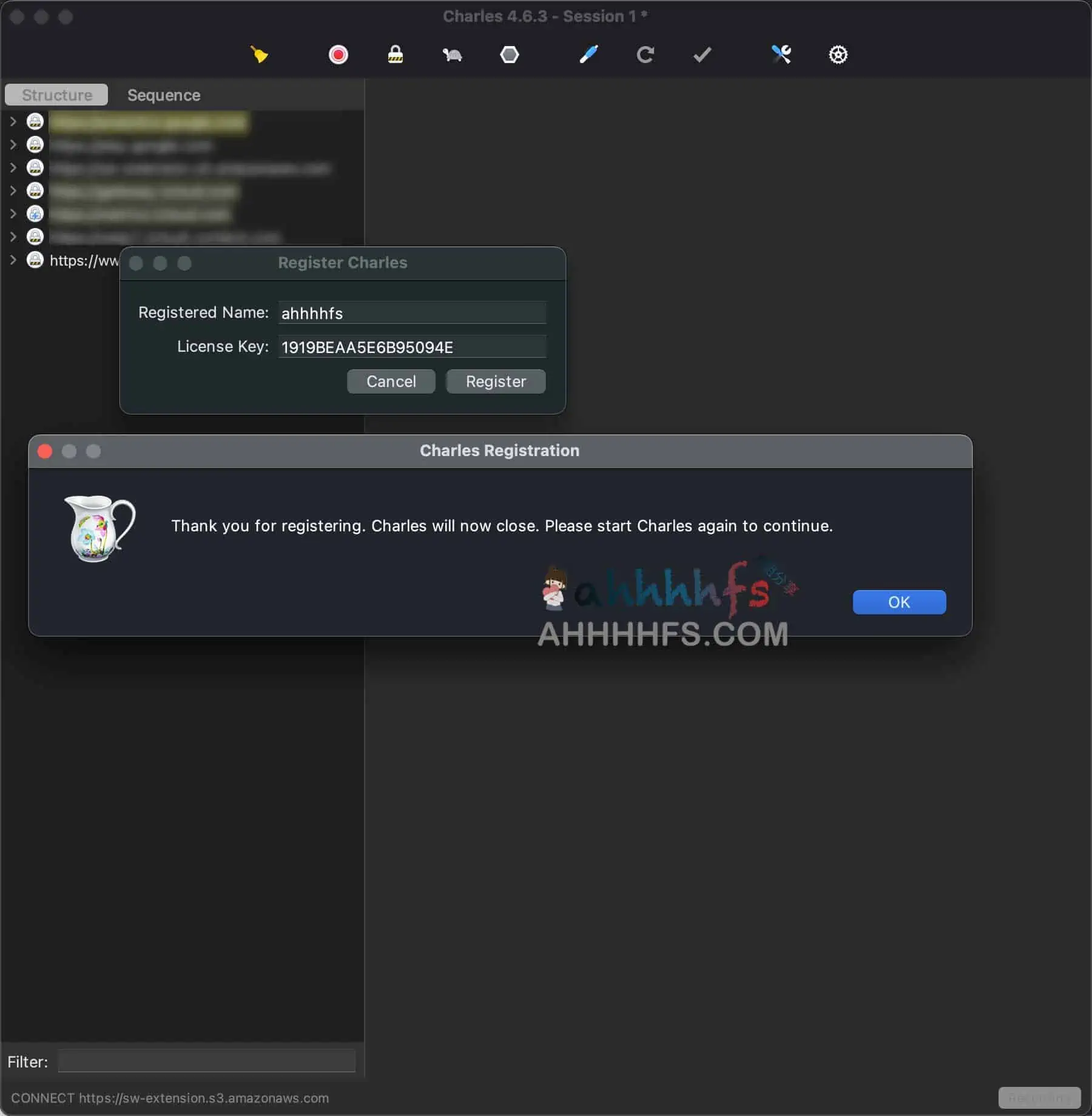 抓包软件Charles注册码授权码在线生成 最新版适用