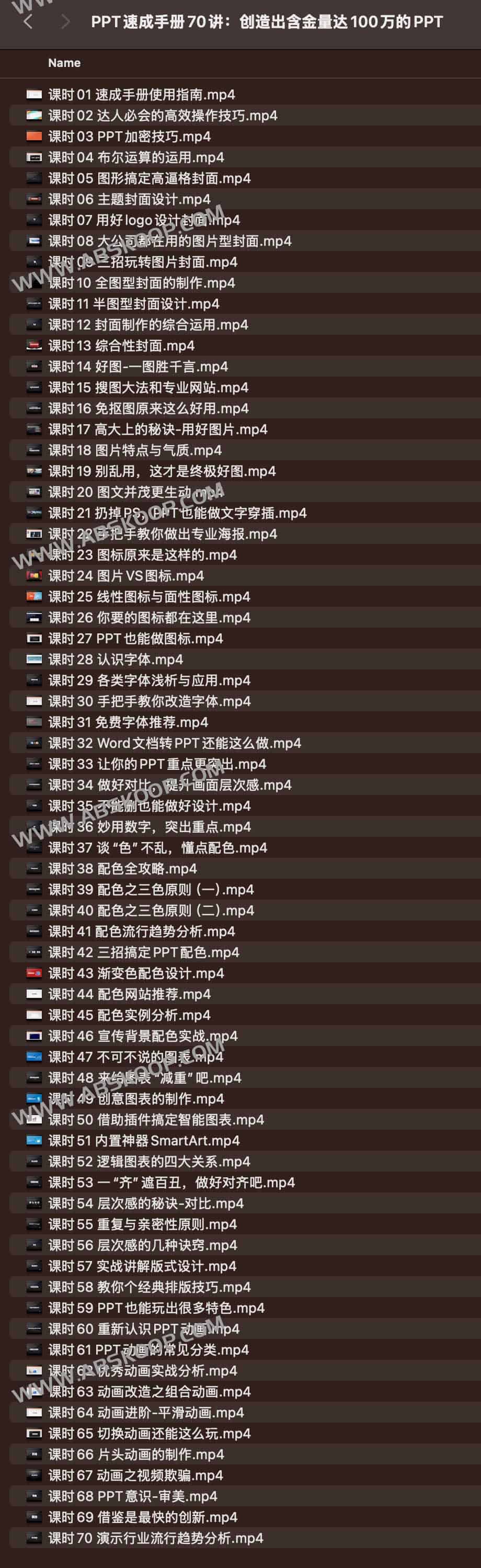 PPT速成手册70讲：创造出含金量达100万的PPT