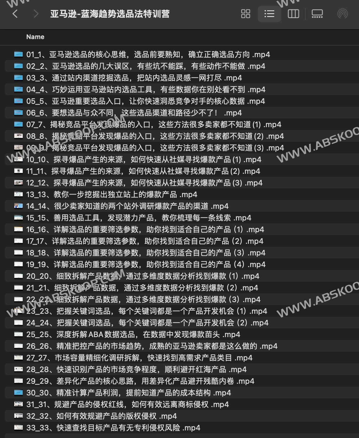亚马逊-蓝海趋势选品法特训营