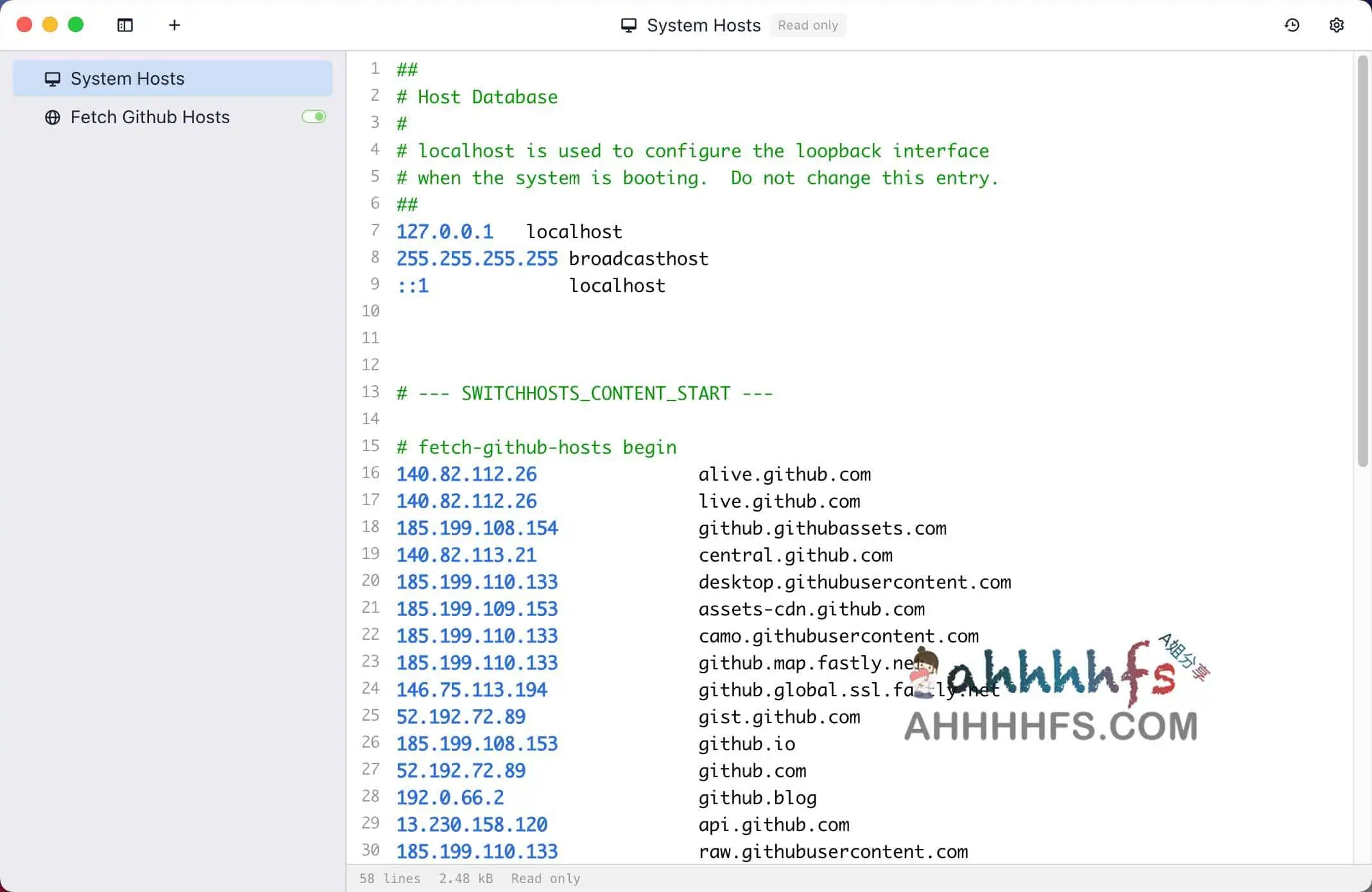 SwitchHosts：开源Hosts管理工具，GitHub加速利器