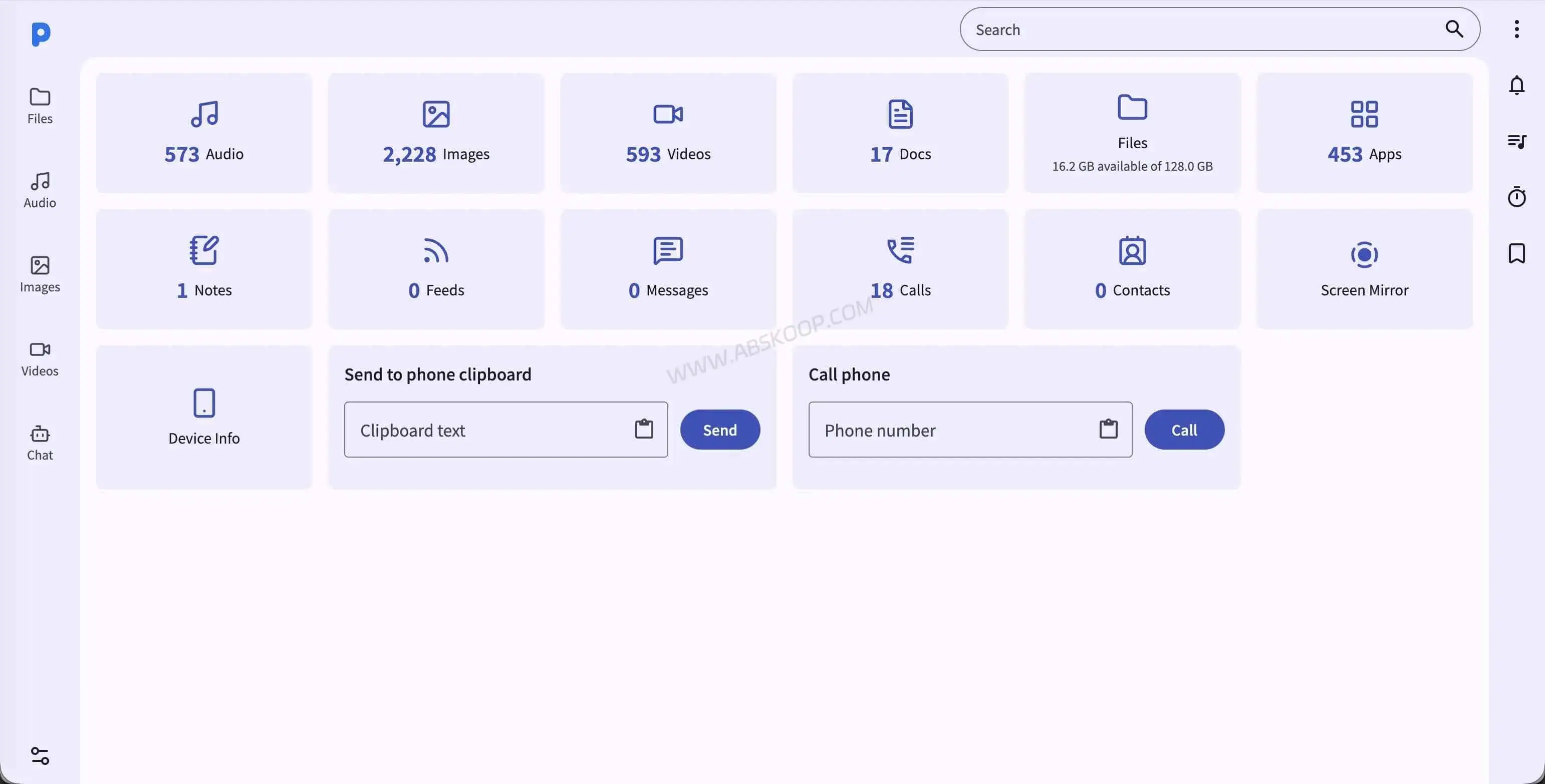 PlainApp:开源 AirDroid 替代,用浏览器管理安卓手机 PlainApp 电脑端网页管理后台截图,可通过浏览器管理手机文件、短信和媒体内容