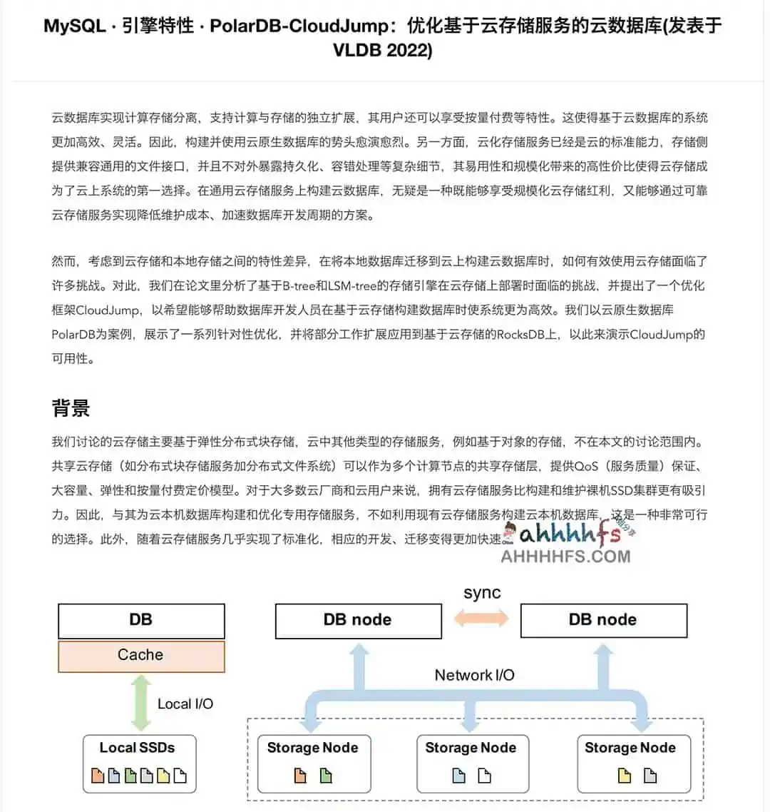 阿里云数据库内核月报分类整理