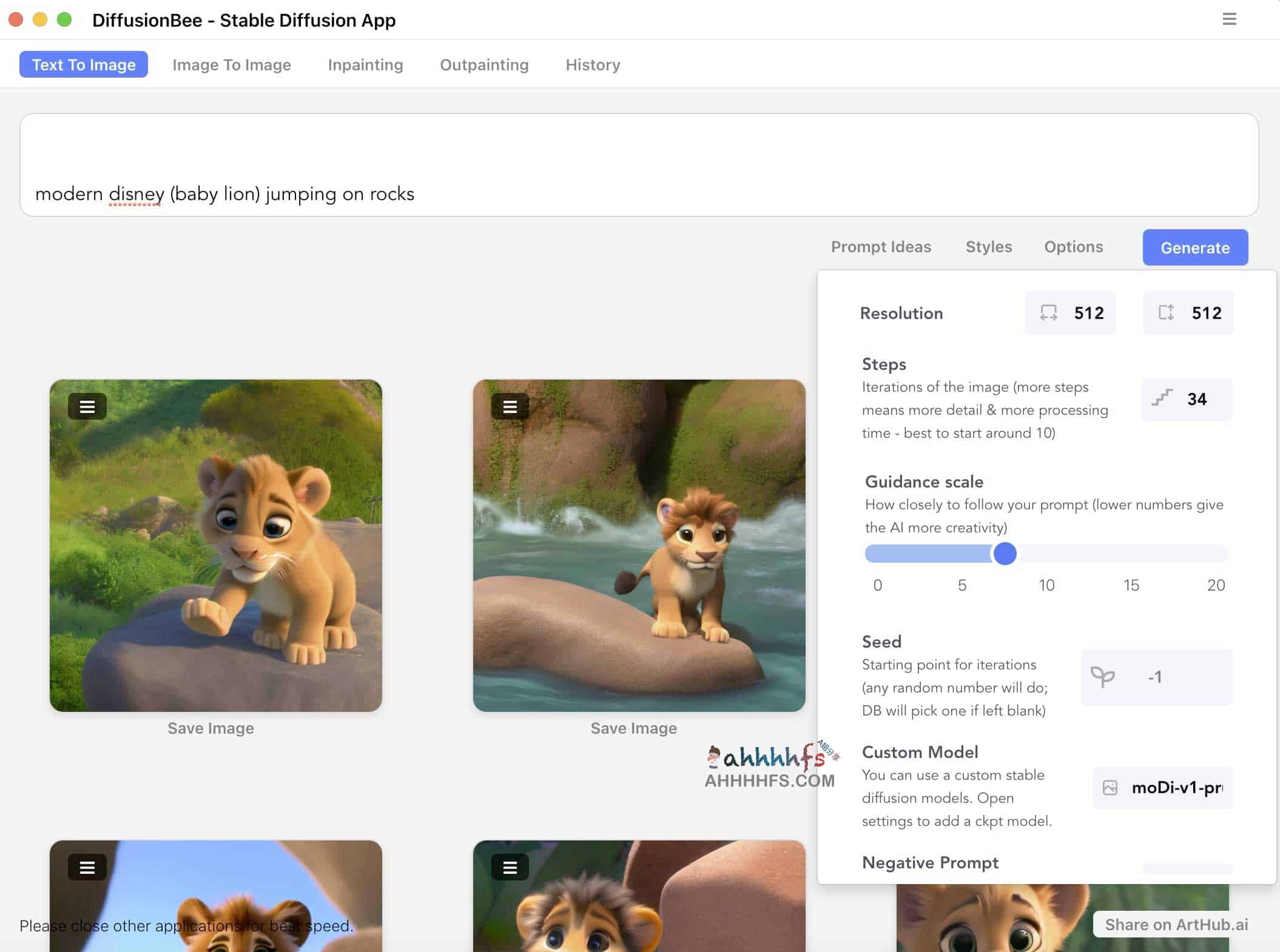 Mac免费使用Stable Diffusion生成AI绘画软件 开源免部署-DiffusionBee
