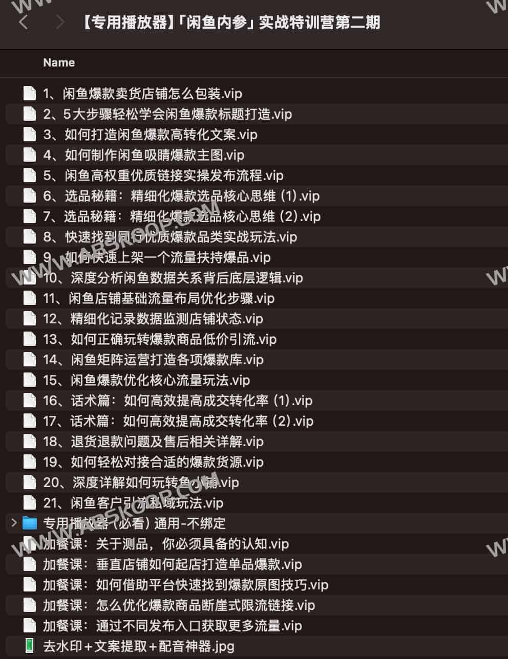闲鱼内参实战特训营第二期