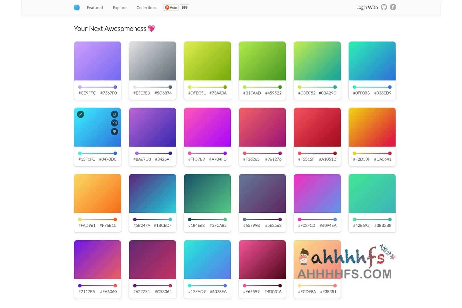 渐变色生成-上千款CSS渐变色免费用