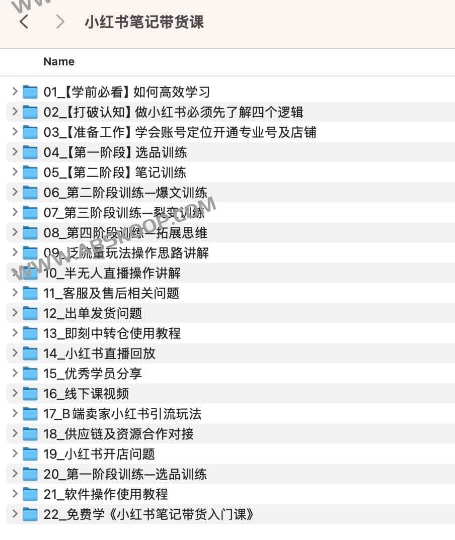 小红书笔记带货课