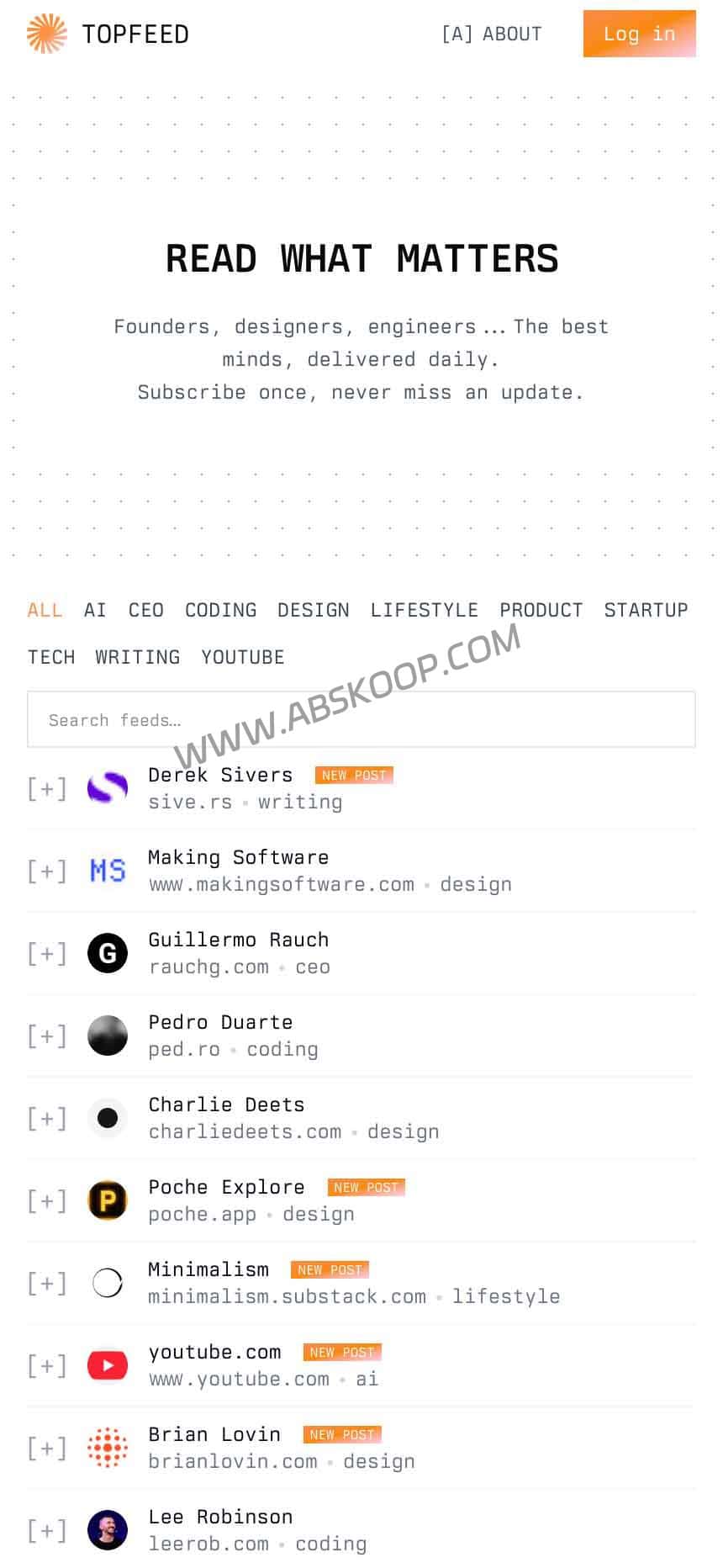 2026 RSS订阅聚合工具推荐：Topfeed 一站式管理 RSS/Newsletter