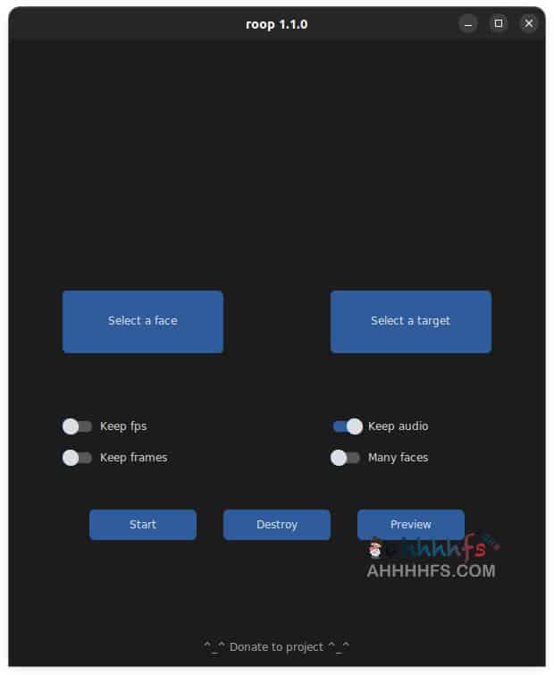 AI视频换脸工具-roop