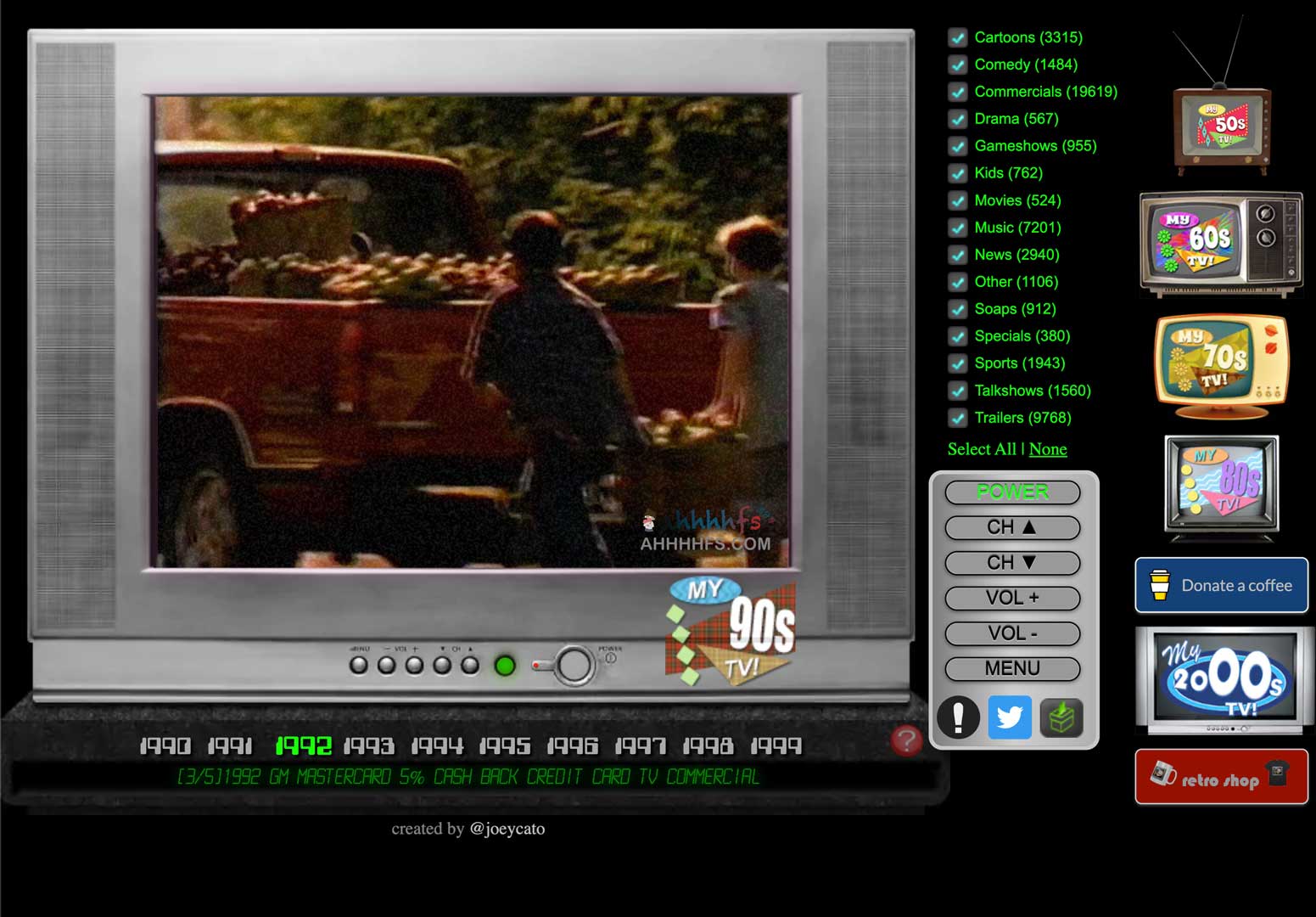 在线怀旧电视模拟器-My90sTV