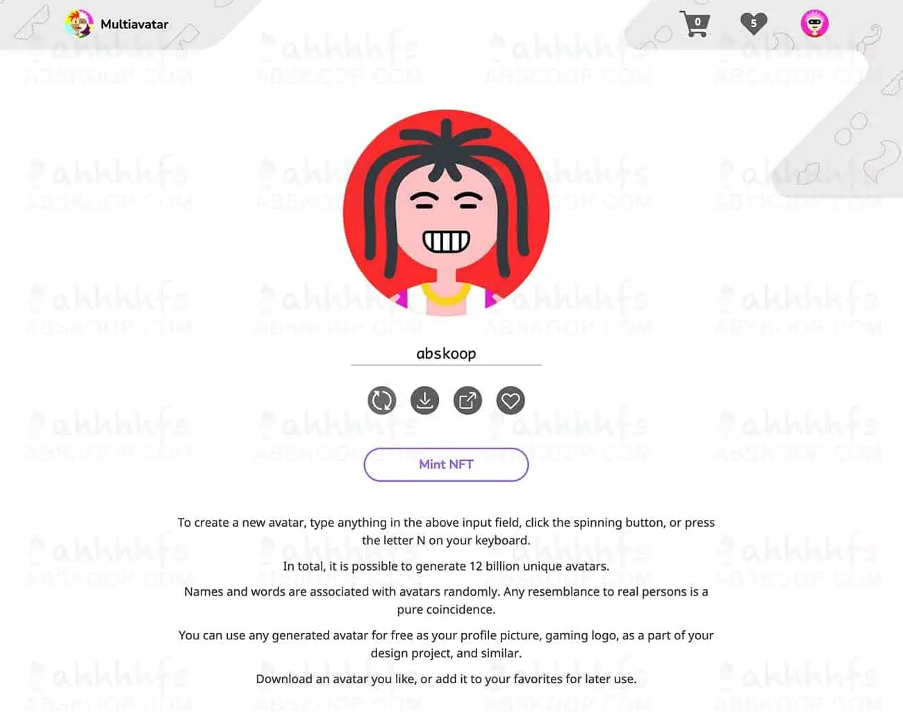 免费开源的头像生成器 Multiavatar 120 亿个独特头像