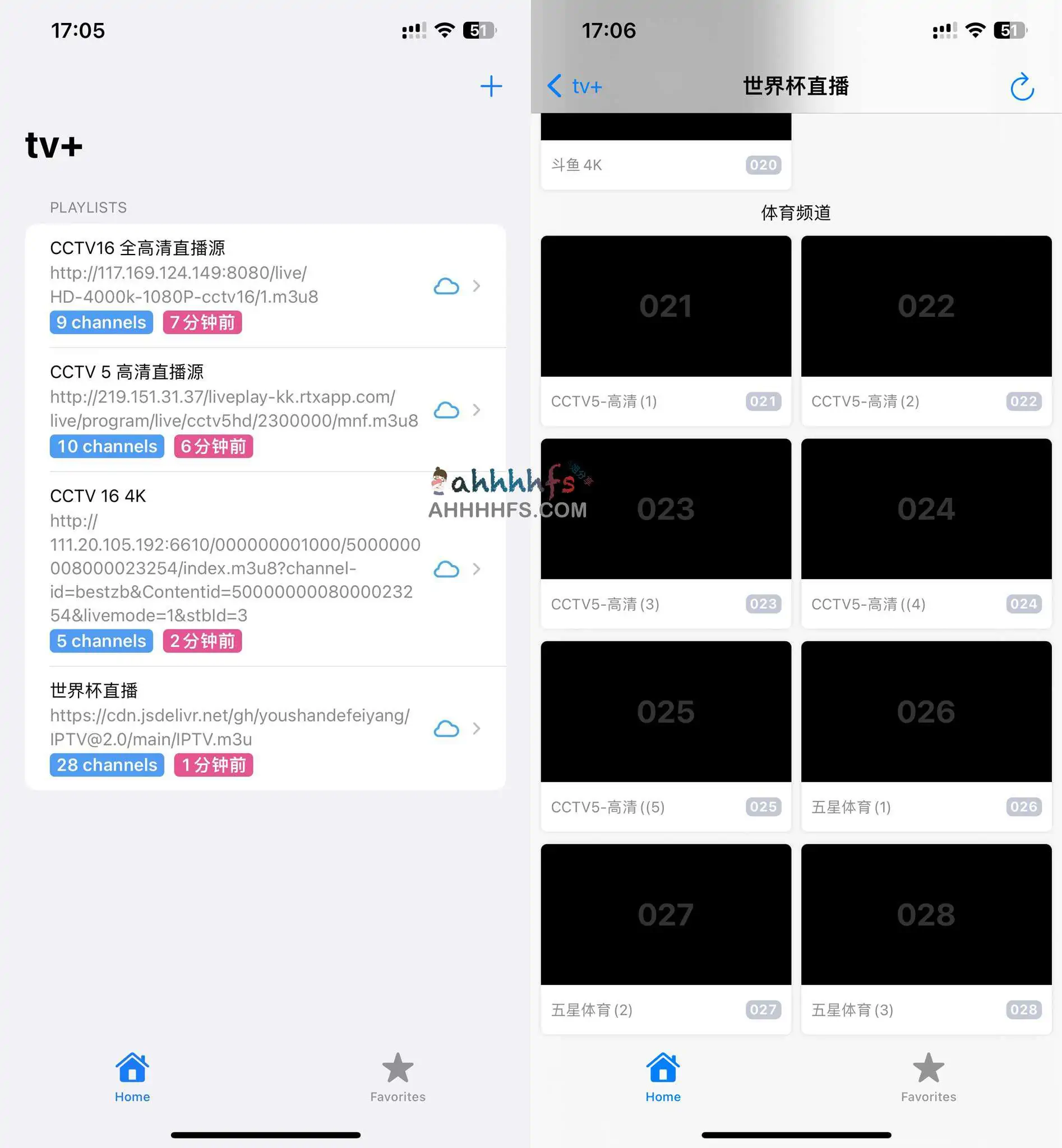 Apple TV端世界杯 M3U IPTV电视直播软件 - TV+