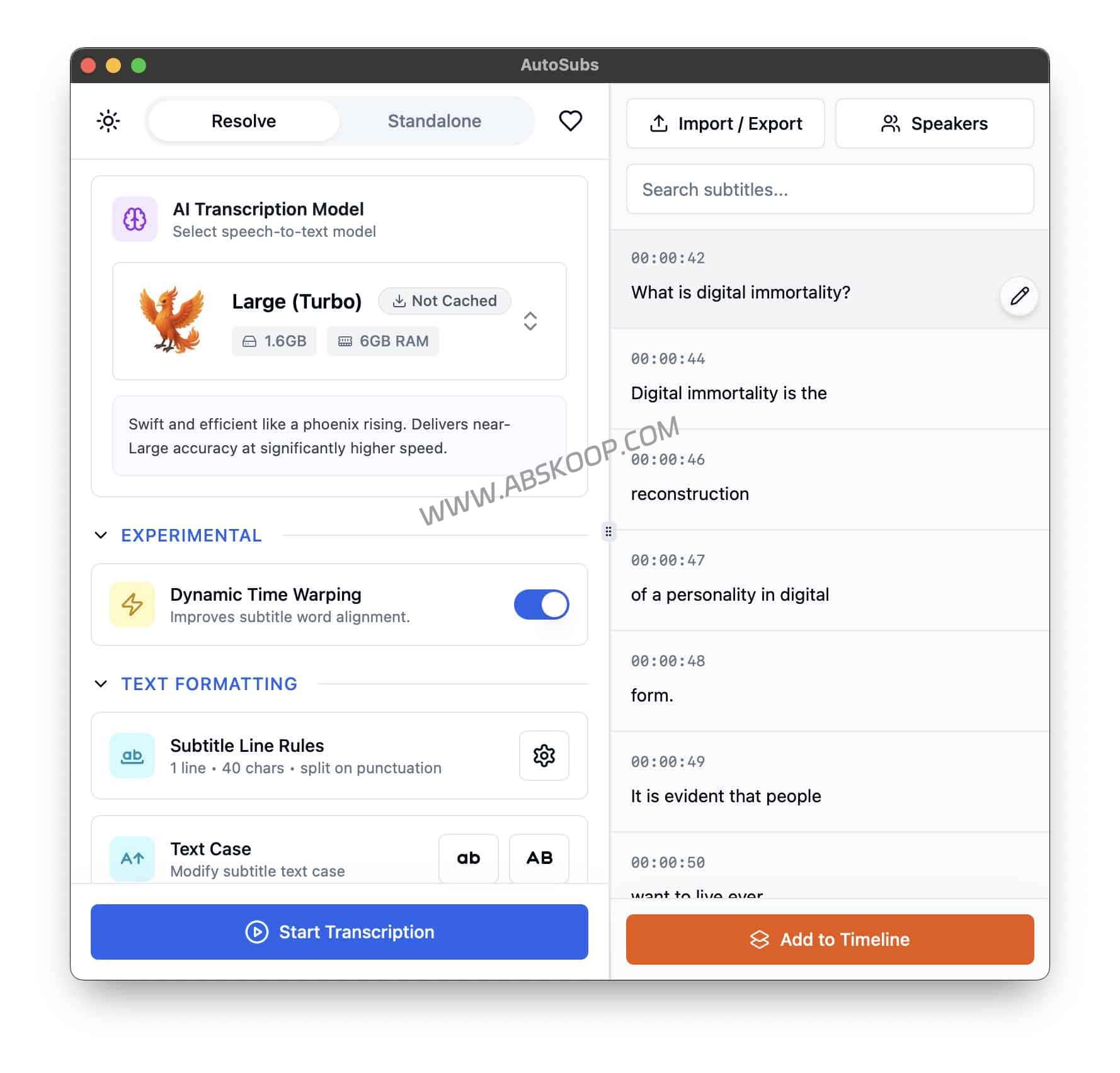 Auto-Subs：达芬奇工作流绝配，用本地显卡跑 Whisper 字幕