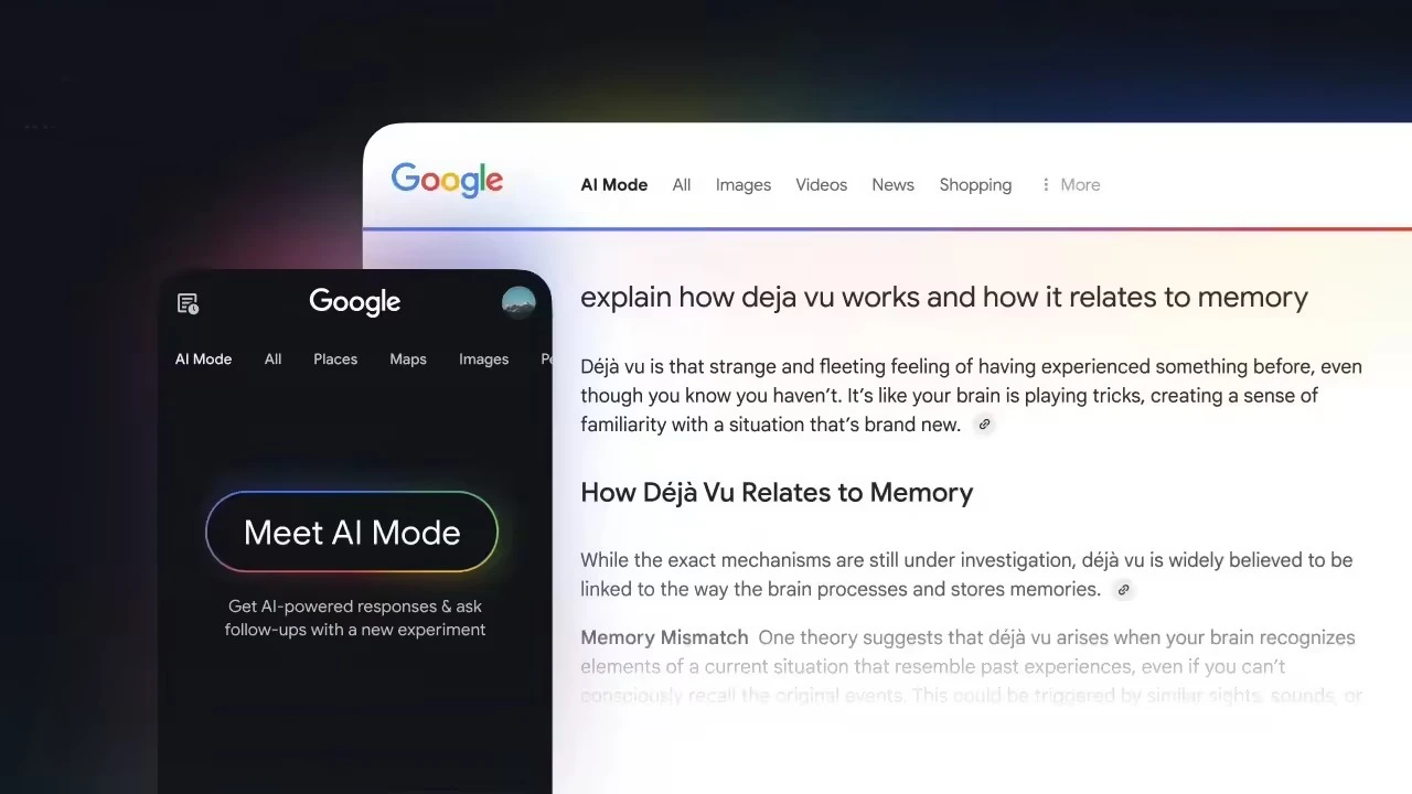 谷歌 AI 模式新增多模态搜索,支持图像提问功能插图 谷歌 AI 模式新增多模态搜索,支持图像提问功能插图