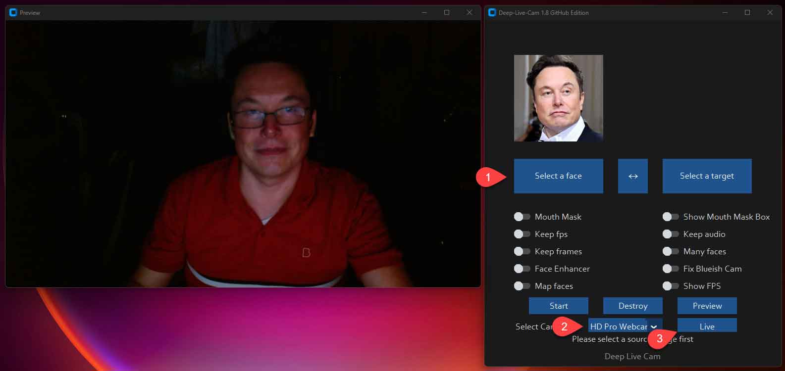 Deep-Live-Cam：一张照片搞定实时换脸的开源AI神器
