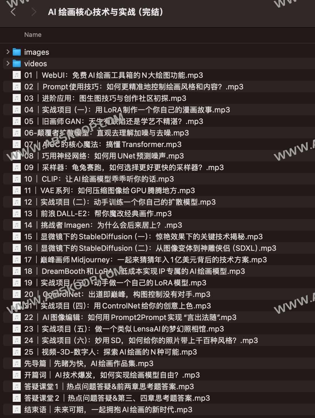 AI 绘画核心技术与实战（完结）