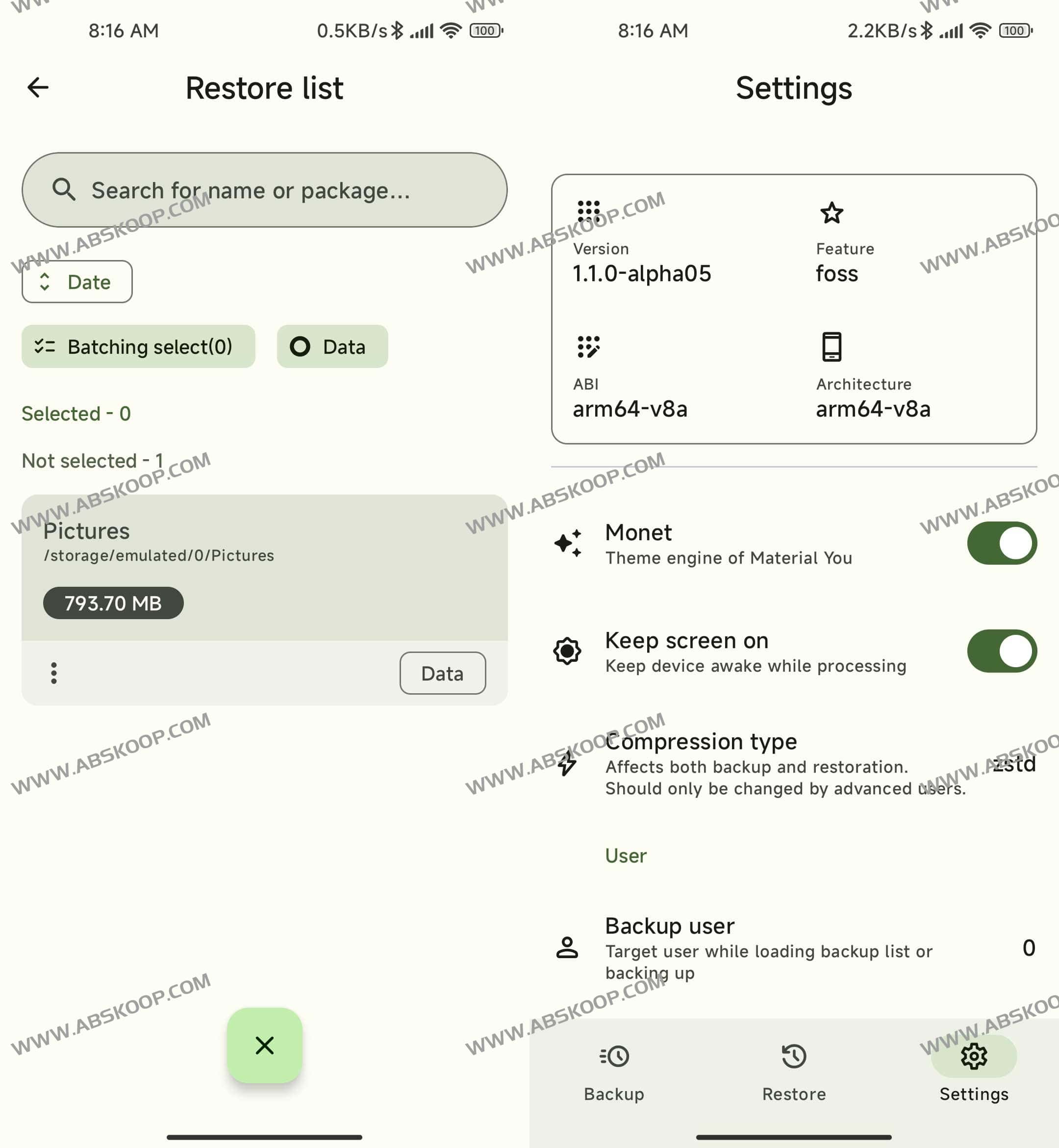 Android DataBackup-开源Android数据备份工具