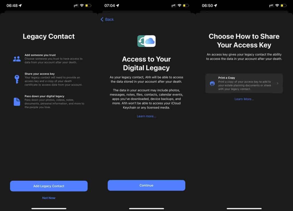 1636703450 396cf8c1f37e76d | iOS15.2 beta首次加入数字遗产功能