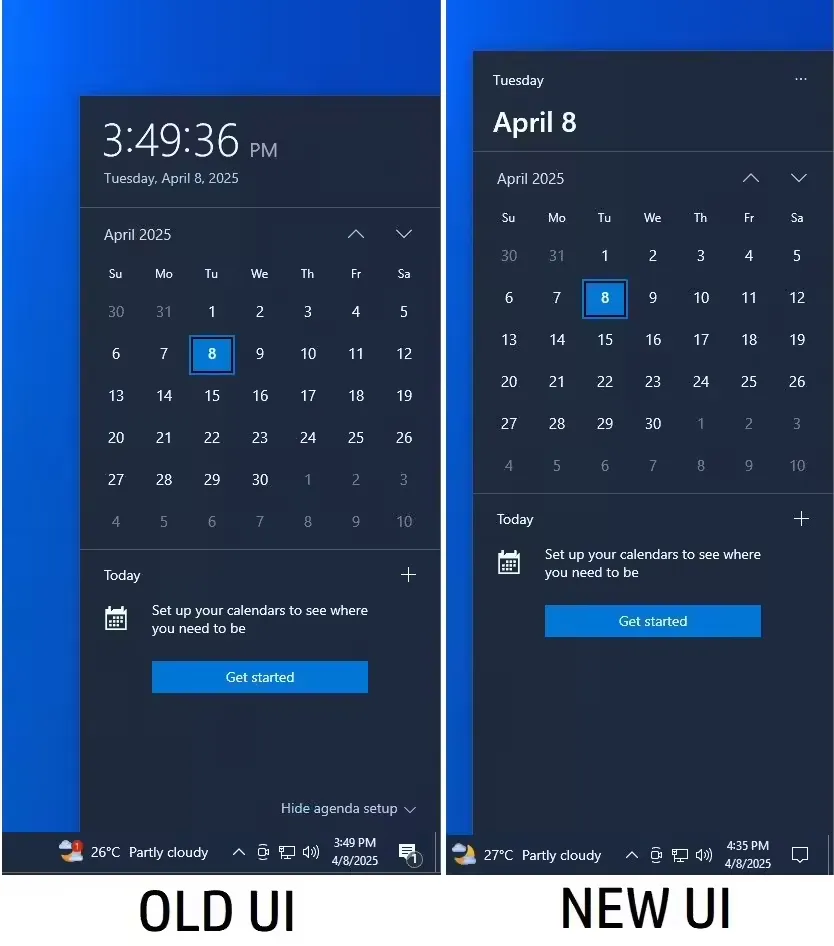 微软 Win10 四月累积更新“负优化”,移除任务栏日历弹窗时间秒数显示插图 微软 Win10 四月累积更新“负优化”,移除任务栏日历弹窗时间秒数显示插图