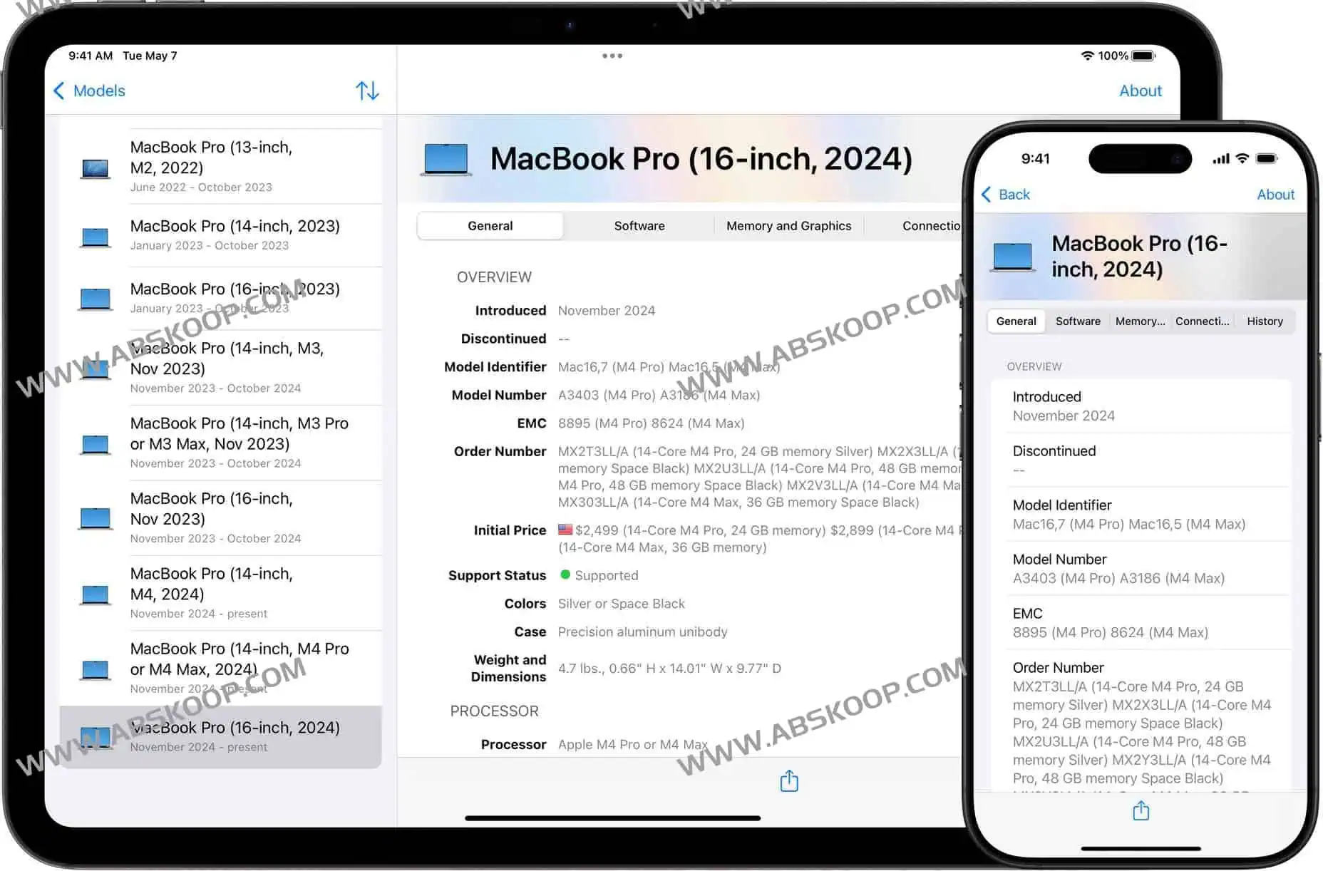 Mactracker：Apple全产品线离线查询设备参数与支持状态工具，苹果爱好者必备软件