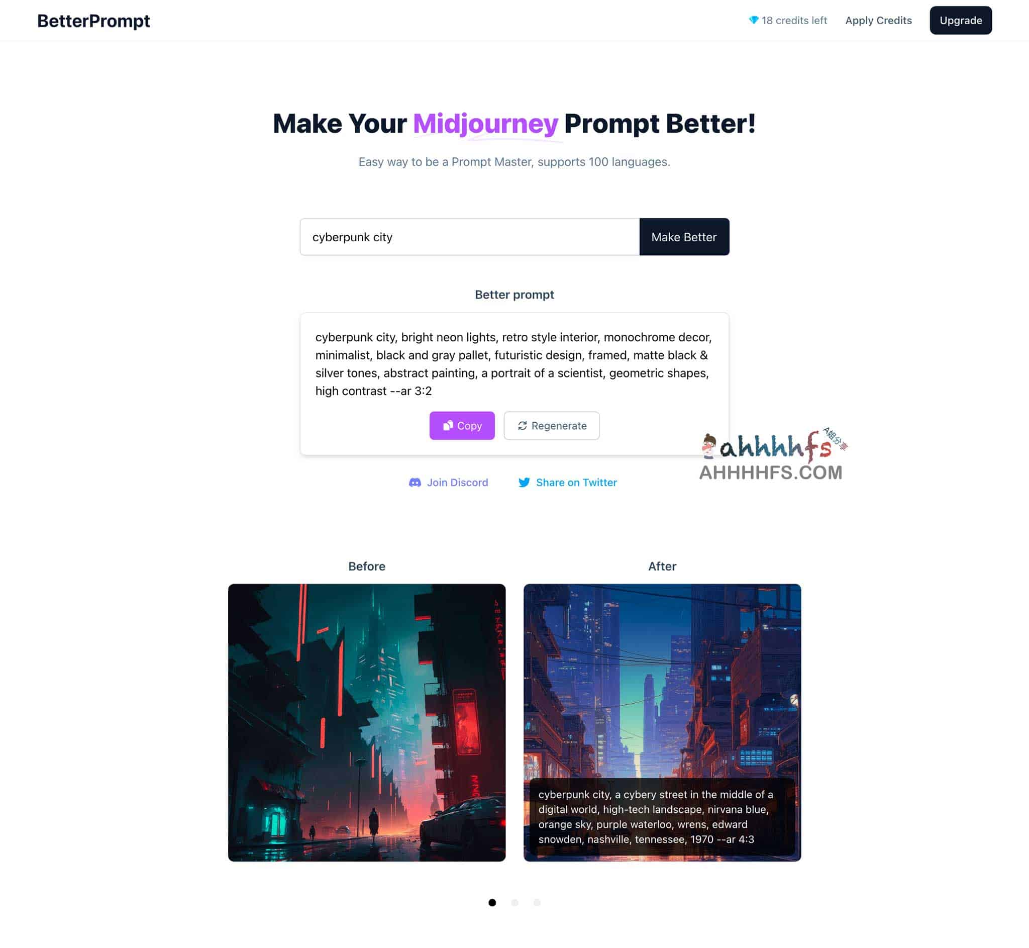 midjourney Prompt优化工具 支持100多种语言-BetterPrompt