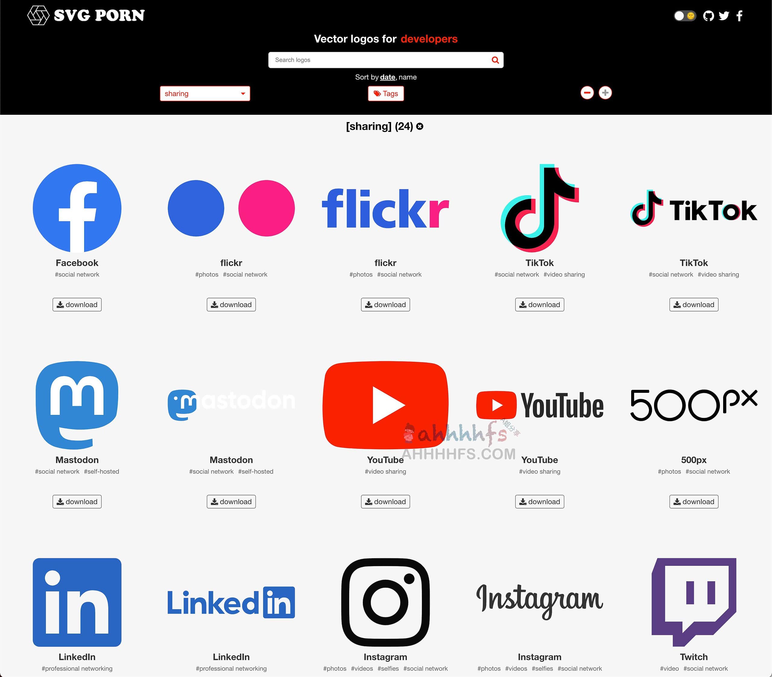 SVGPORN-免费高清SVG Logo资源