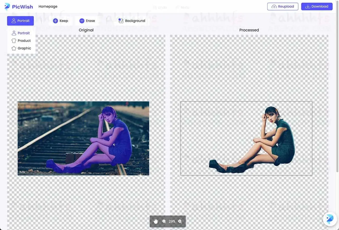 佐糖PicWish 免费在线AI智能抠图 智能识3秒出图