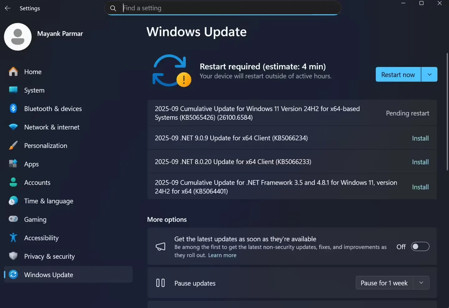Win11 24H2 用户反馈微软 9 月累积更新安装失败、破坏文件共享插图 Win11 24H2 用户反馈微软 9 月累积更新安装失败、破坏文件共享插图
