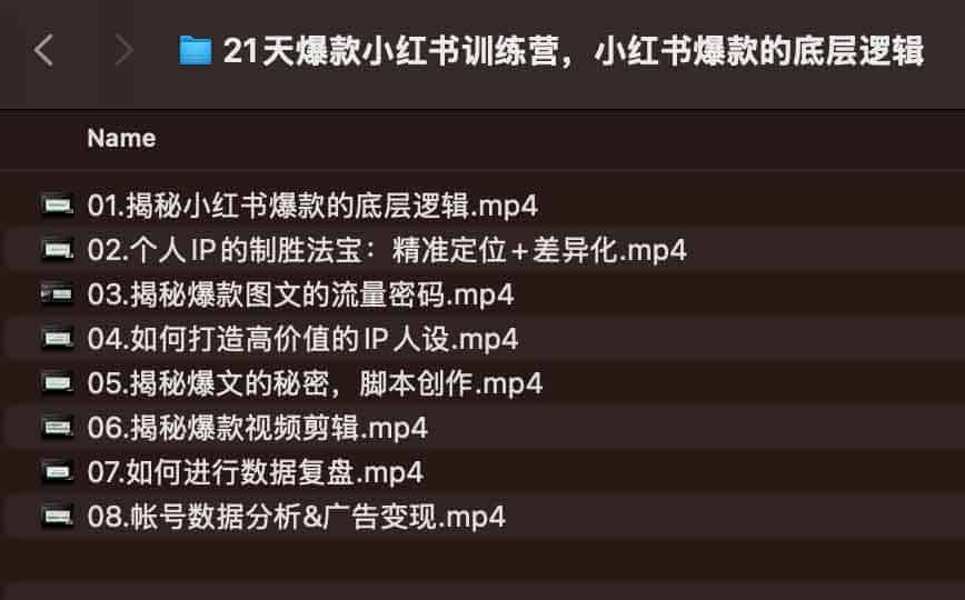 21天爆款小红书训练营，小红书爆款的底层逻辑