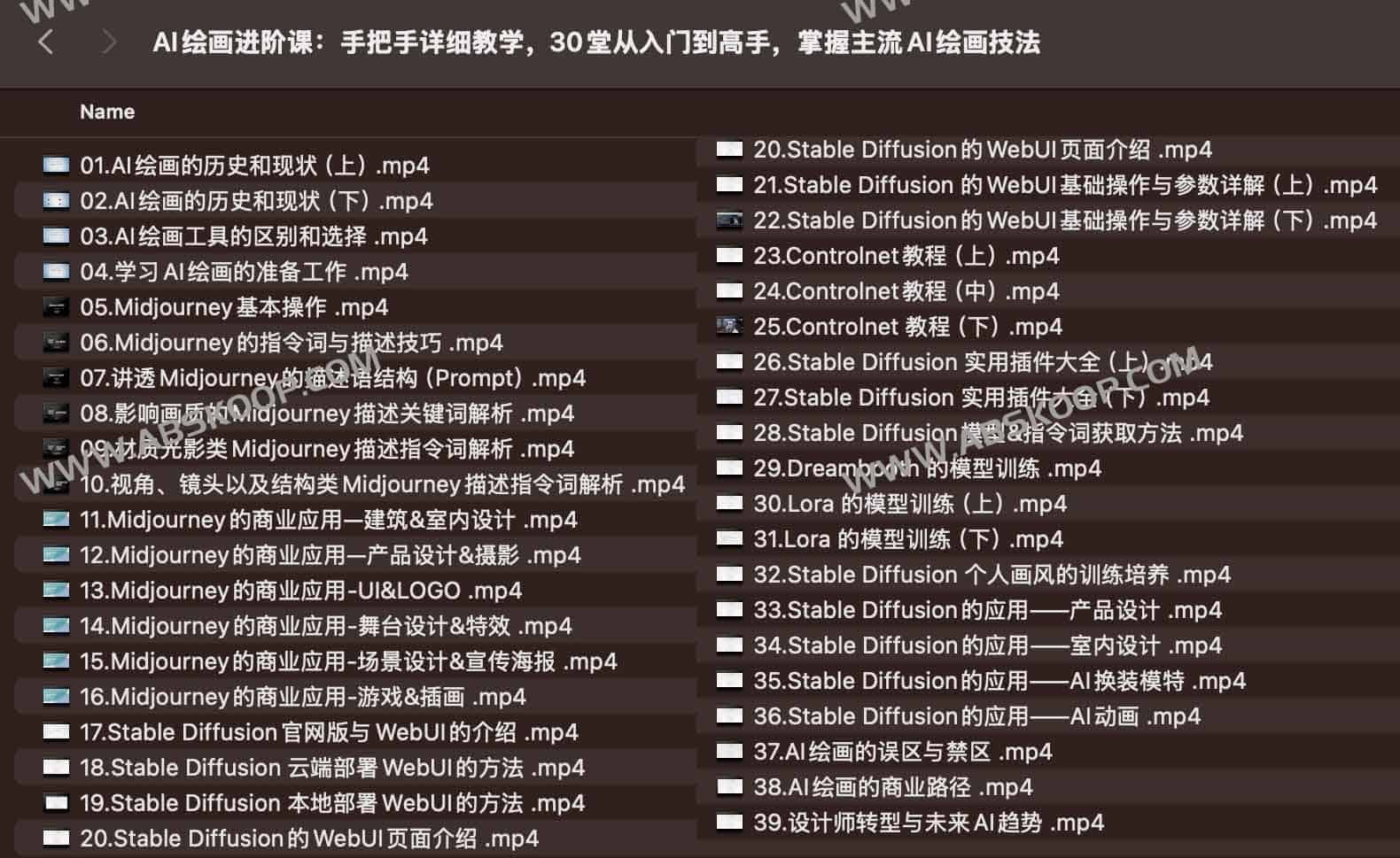 AI进化社 AI绘画进阶课：手把手详细教学，30堂从入门到高手，掌握主流AI绘画技法
