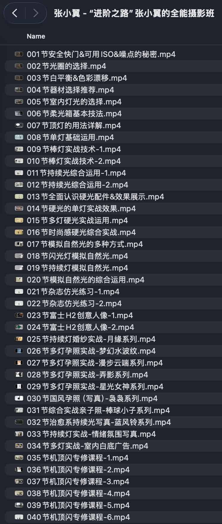 张小翼 - “进阶之路”张小翼的全能摄影班