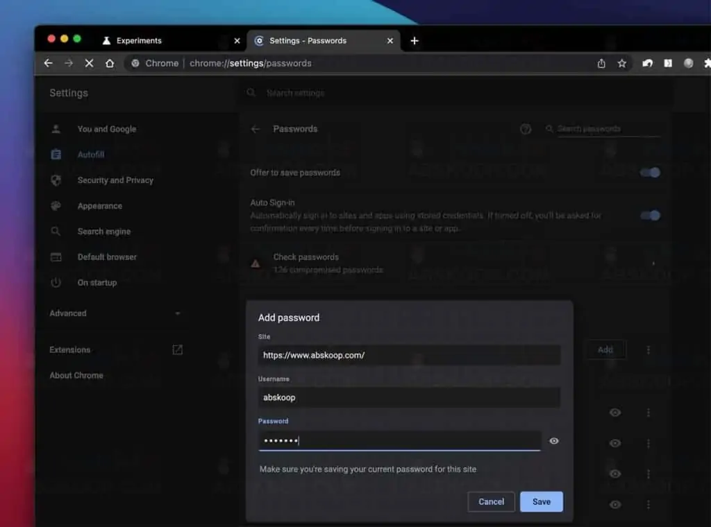 1638088799 acac57a55c12559 | 谷歌浏览器启用手动添加新密码