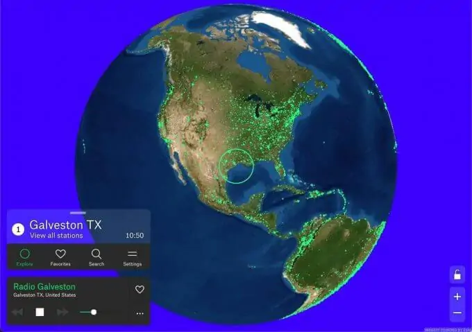 Radio garden - 地图的形式 探索无国界现场广播