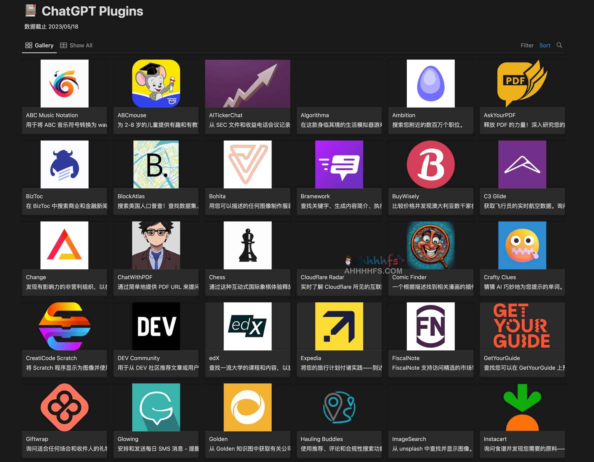 ChatGPT插件集合-ChatGPT Plugins
