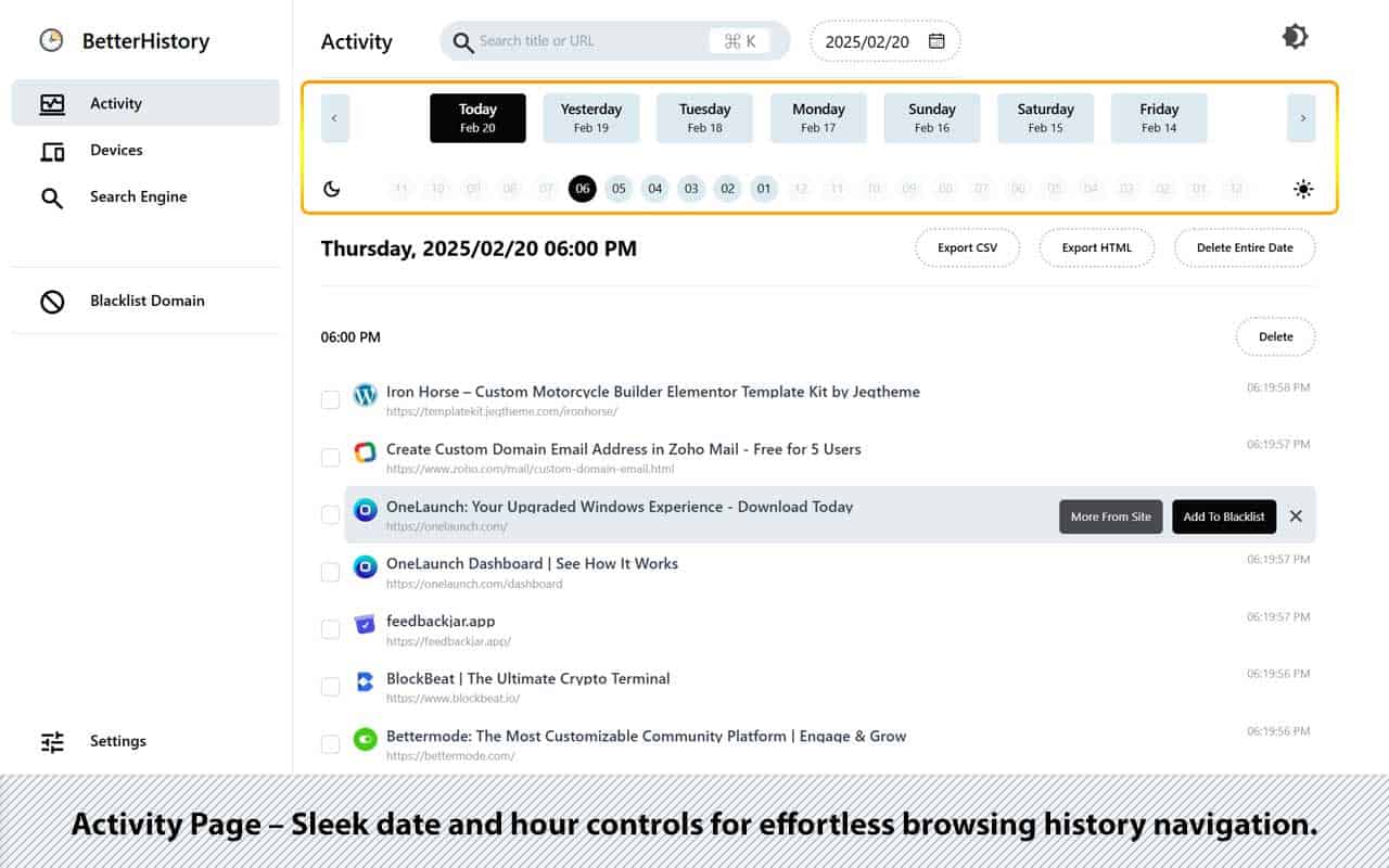 BetterHistory：浏览器历史管理神器 高级搜索+隐私保护+跨平台同步全攻略