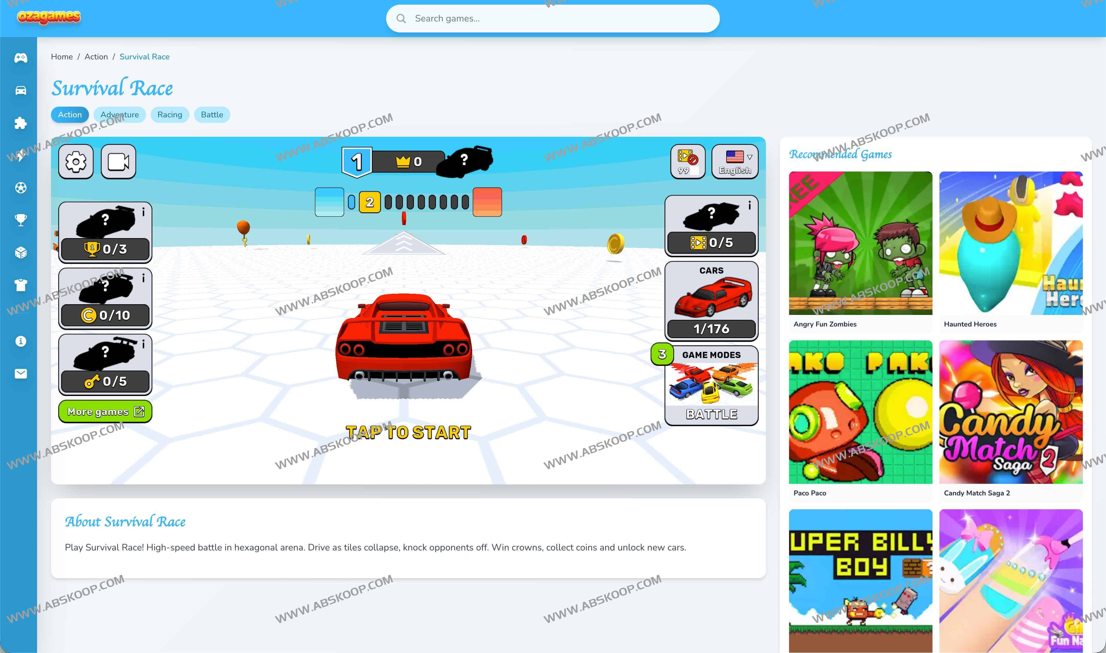 OZAGames：免费在线HTML5浏览器游戏平台｜无需下载，即点即玩
