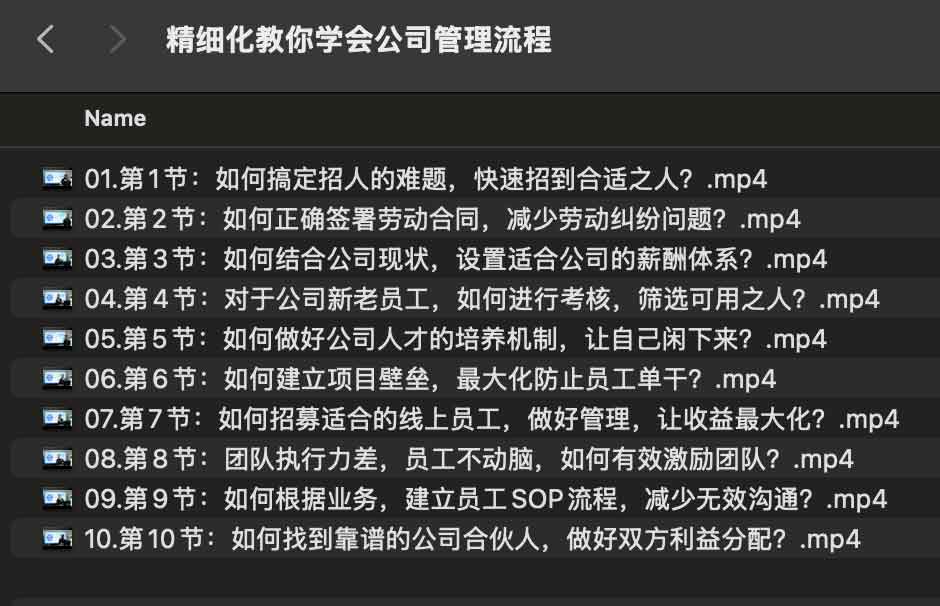 精细化教你学会公司管理流程