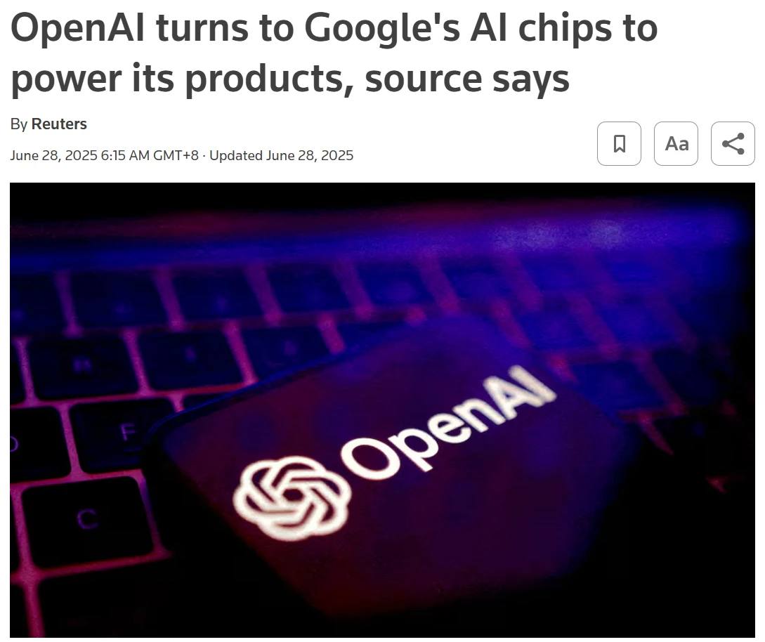 OpenAI�����Թȸ� TPU �������ڲ��ԣ������ģ����ƻ���ͼ OpenAI�����Թȸ� TPU �������ڲ��ԣ������ģ����ƻ���ͼ