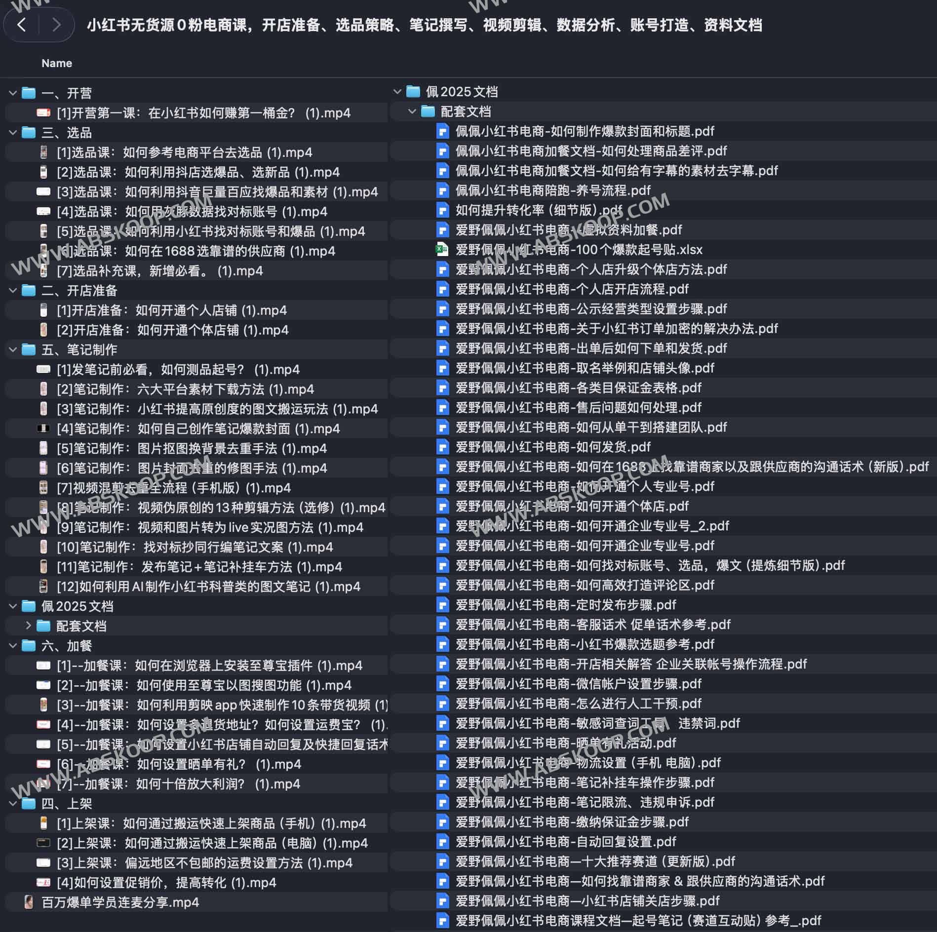 小红书无货源电商实战课：从开店到爆款笔记的完整变现流程