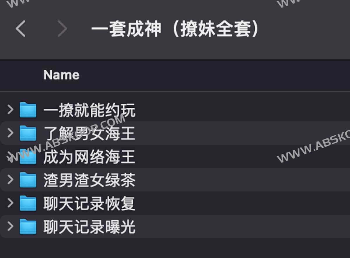 恋爱课程 一套成神 撩妹全套