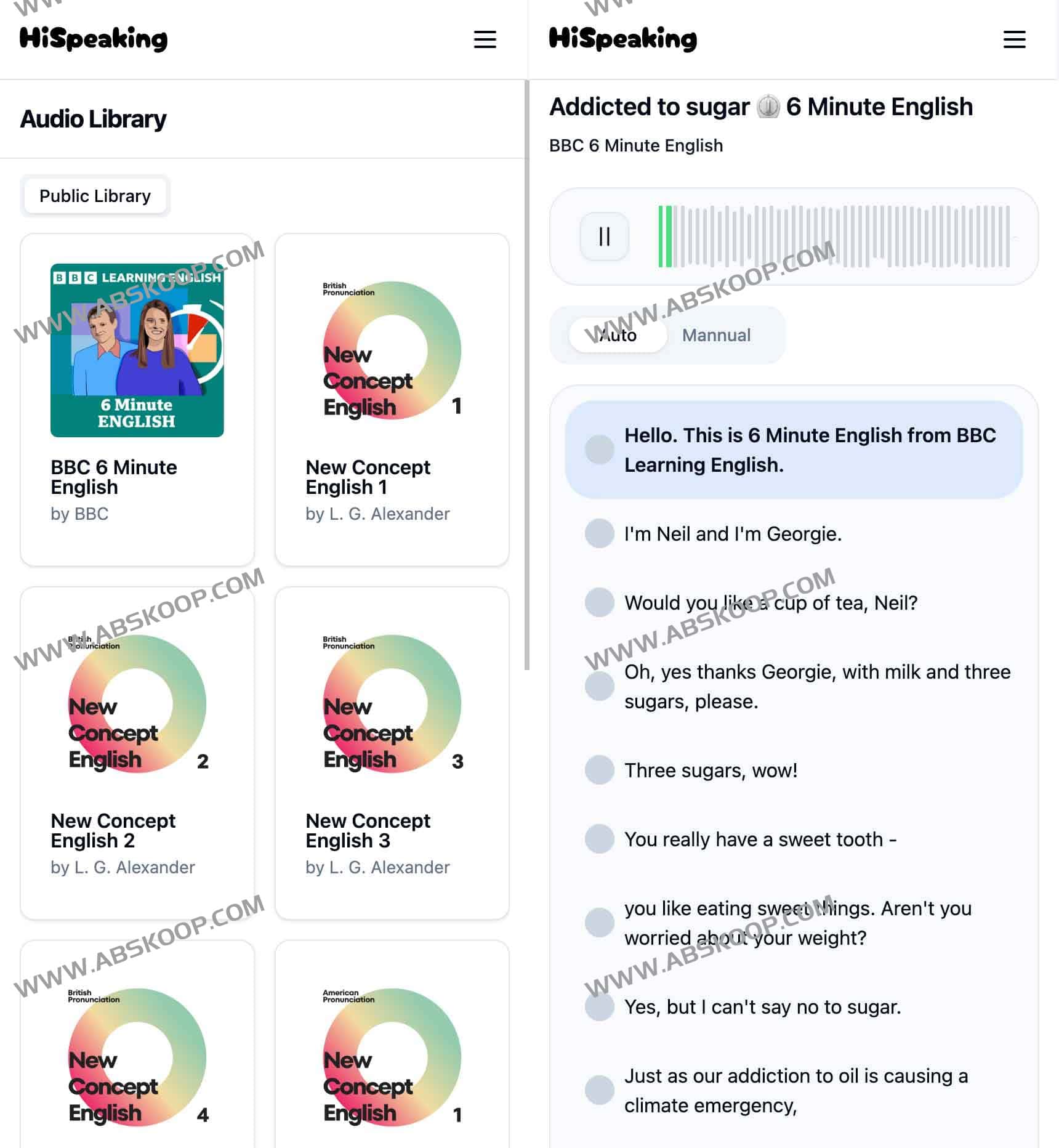 Hi Speaking：沉浸式英语跟读工具 在线英语学习应用