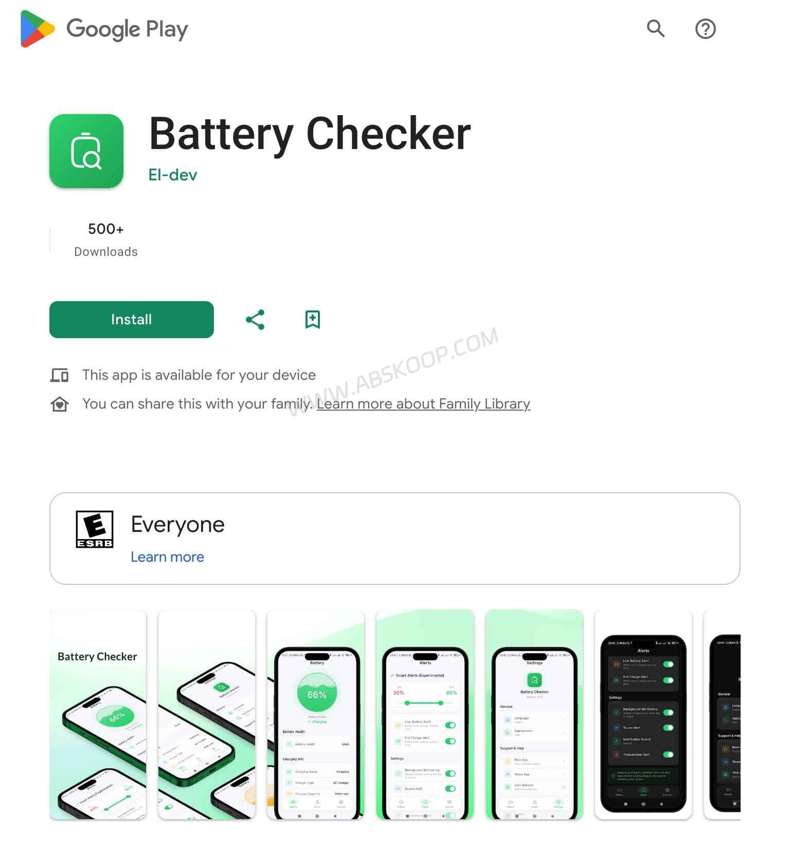 Battery Health Checker:Windows 电池健康检测工具,图形化查看电池损耗 Battery Health Checker Android 版电池健康查看界面