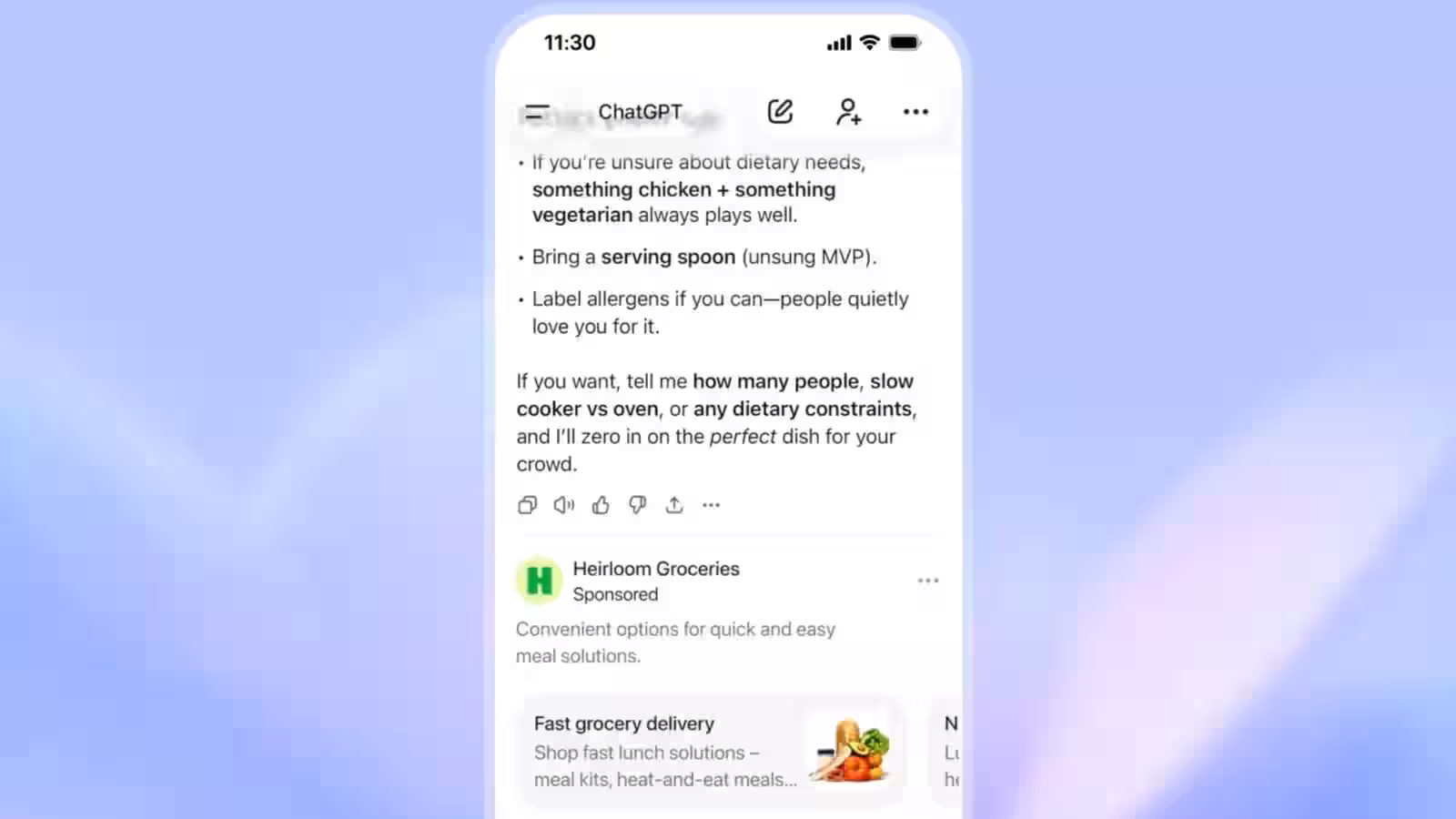 OpenAI 面向美国免费及 Go 订阅用户测试广告功能插图 OpenAI 面向美国免费及 Go 订阅用户测试广告功能插图